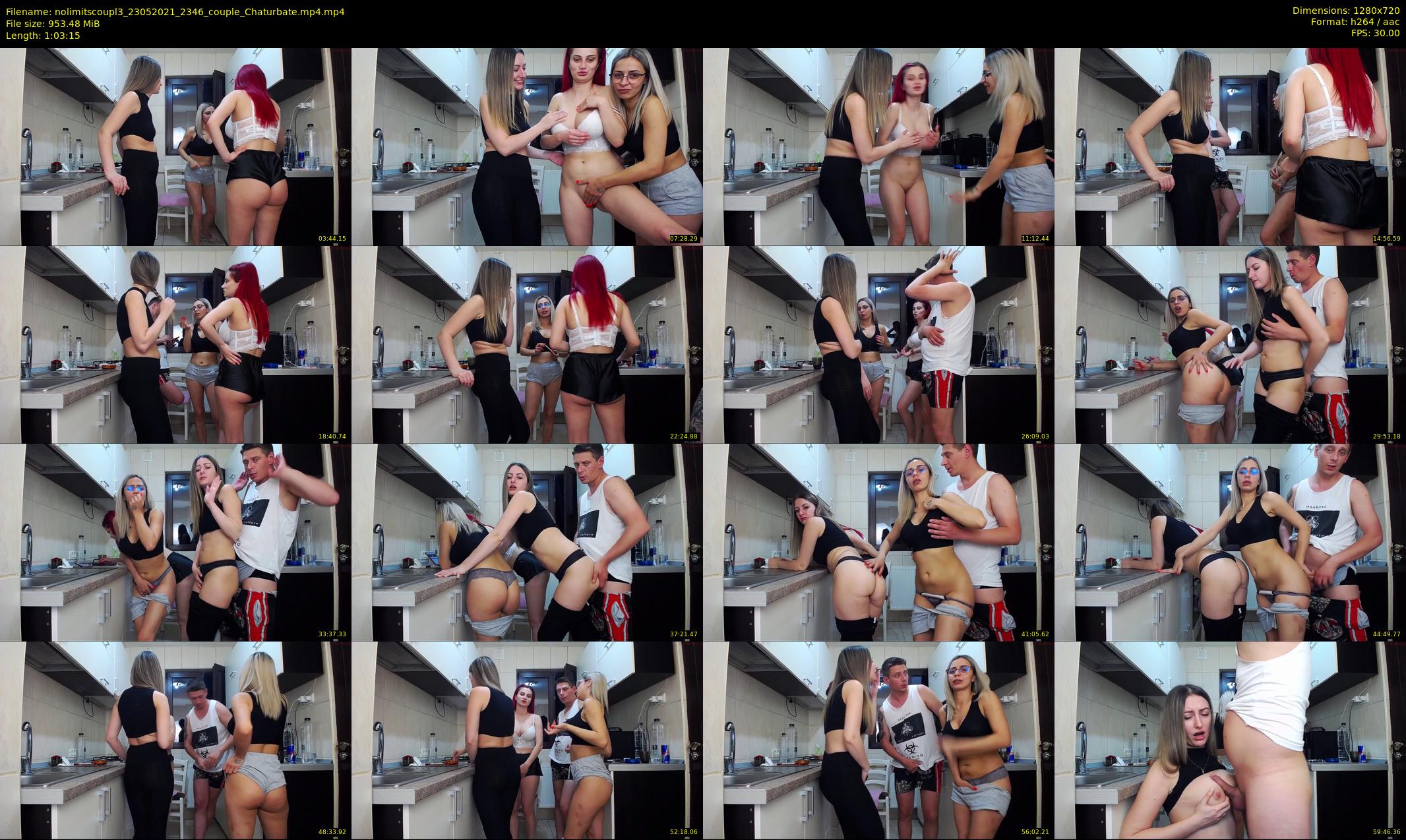 nolimitscoupl3 — 64 minute Chaturbate couple cam show recording, 720p, May 23, 2021