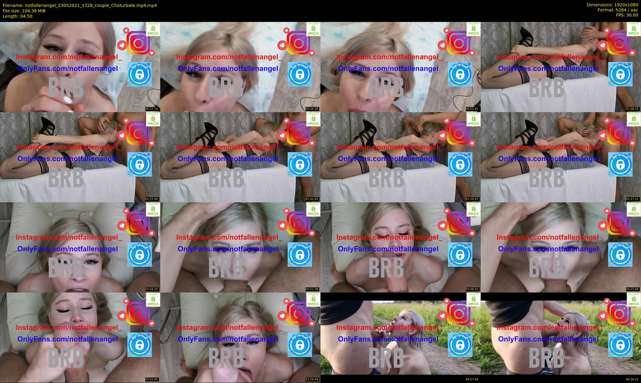 notfallenangel — 5 minute Chaturbate couple cam show recording, 1080p, May 23, 2021