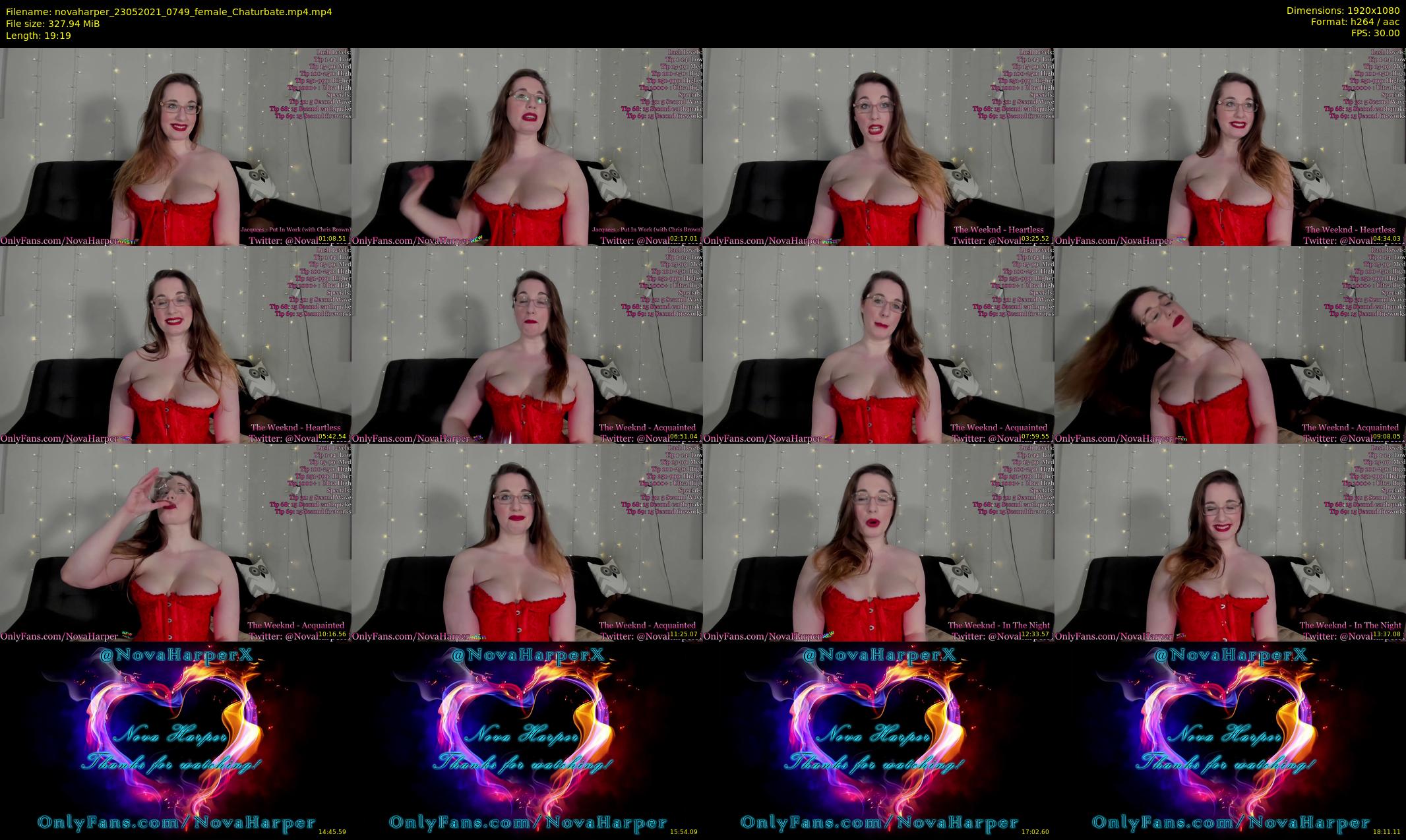 novaharper — 20 minute Chaturbate female cam show recording, 1080p, May 23, 2021