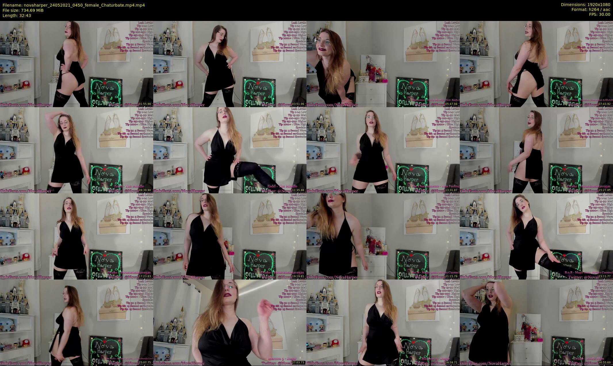 novaharper — 33 minute Chaturbate female cam show recording, 1080p, May 24, 2021
