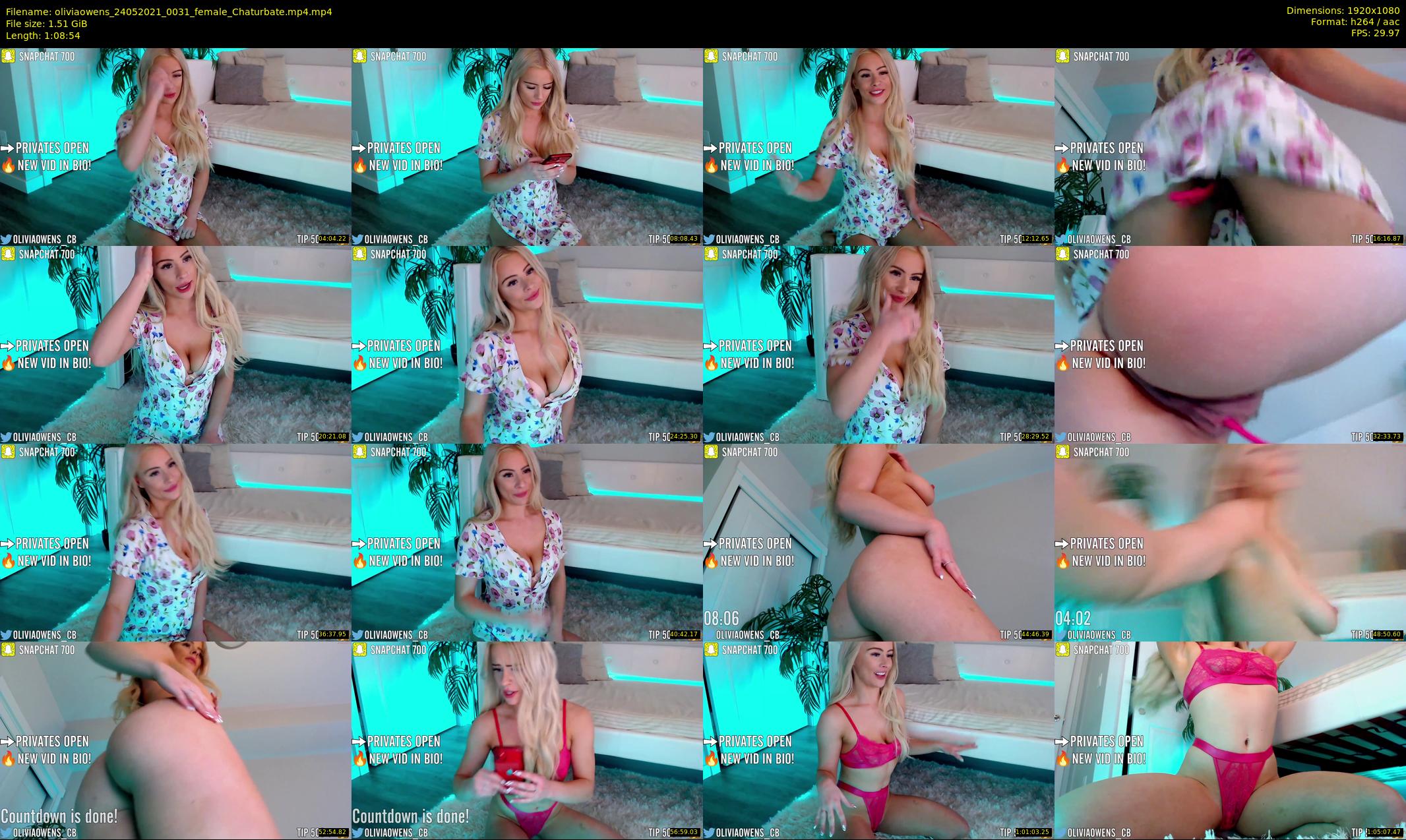oliviaowens — 69 minute Chaturbate female cam show recording, 1080p, May 24, 2021