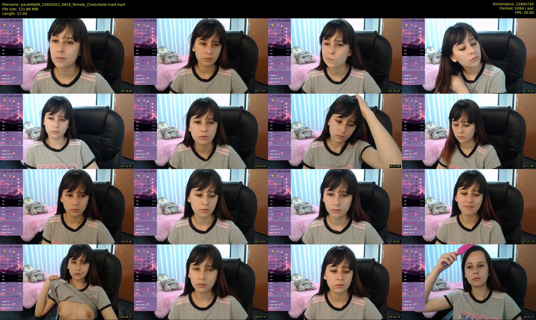paulette65 — 11 minute Chaturbate female cam show recording, 720p, May 23, 2021