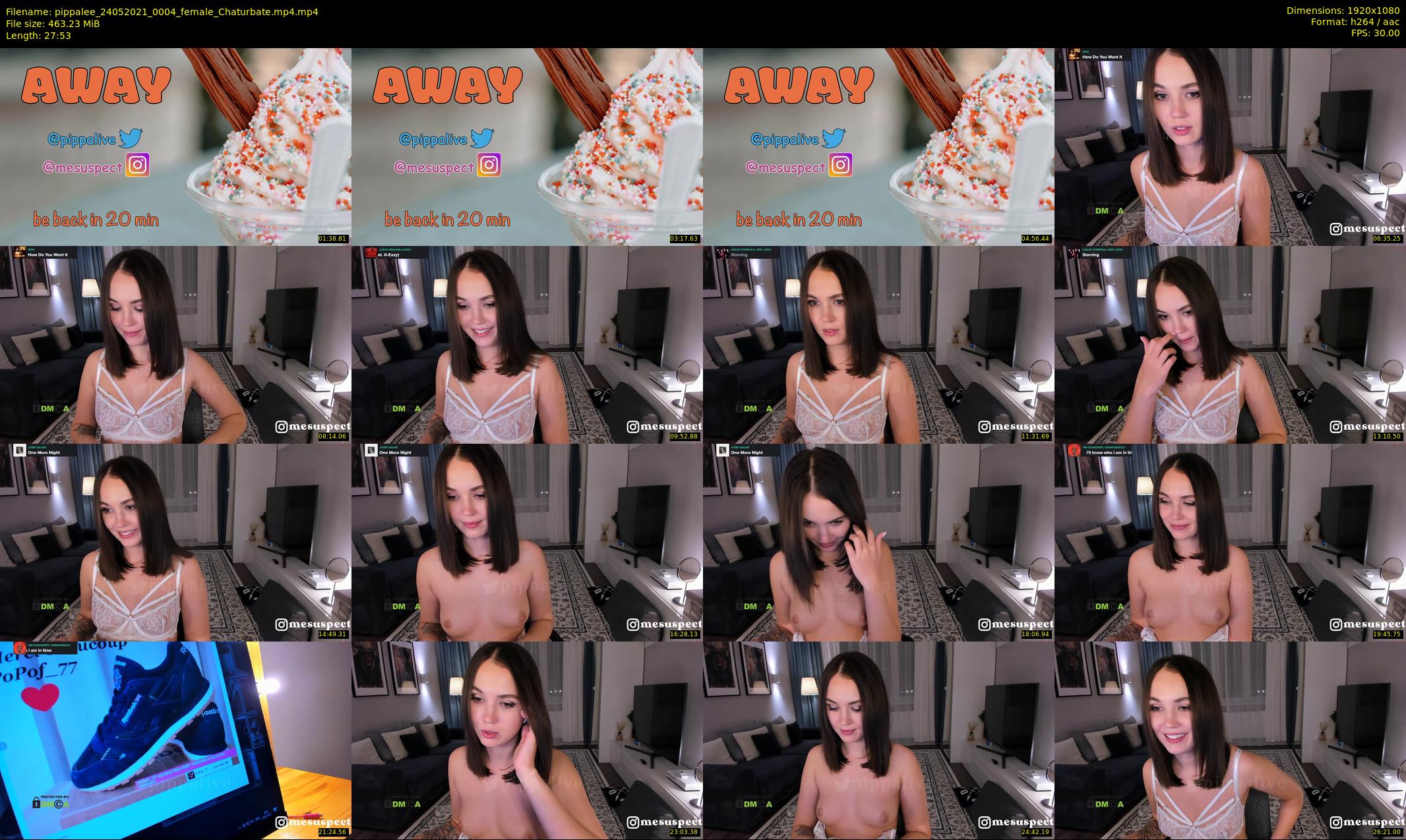 pippalee — 28 minute Chaturbate female cam show recording, 1080p, May 24, 2021