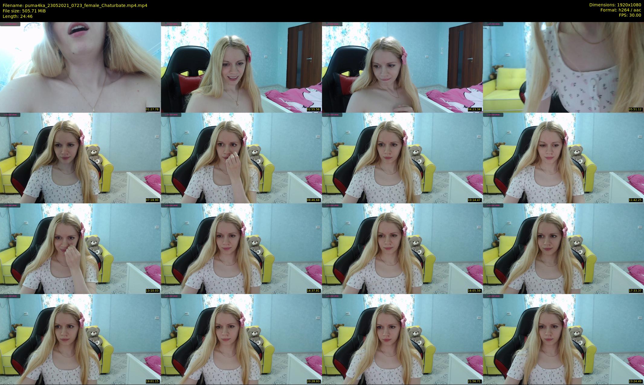 puma4ka — 25 minute Chaturbate female cam show recording, 1080p, May 23, 2021
