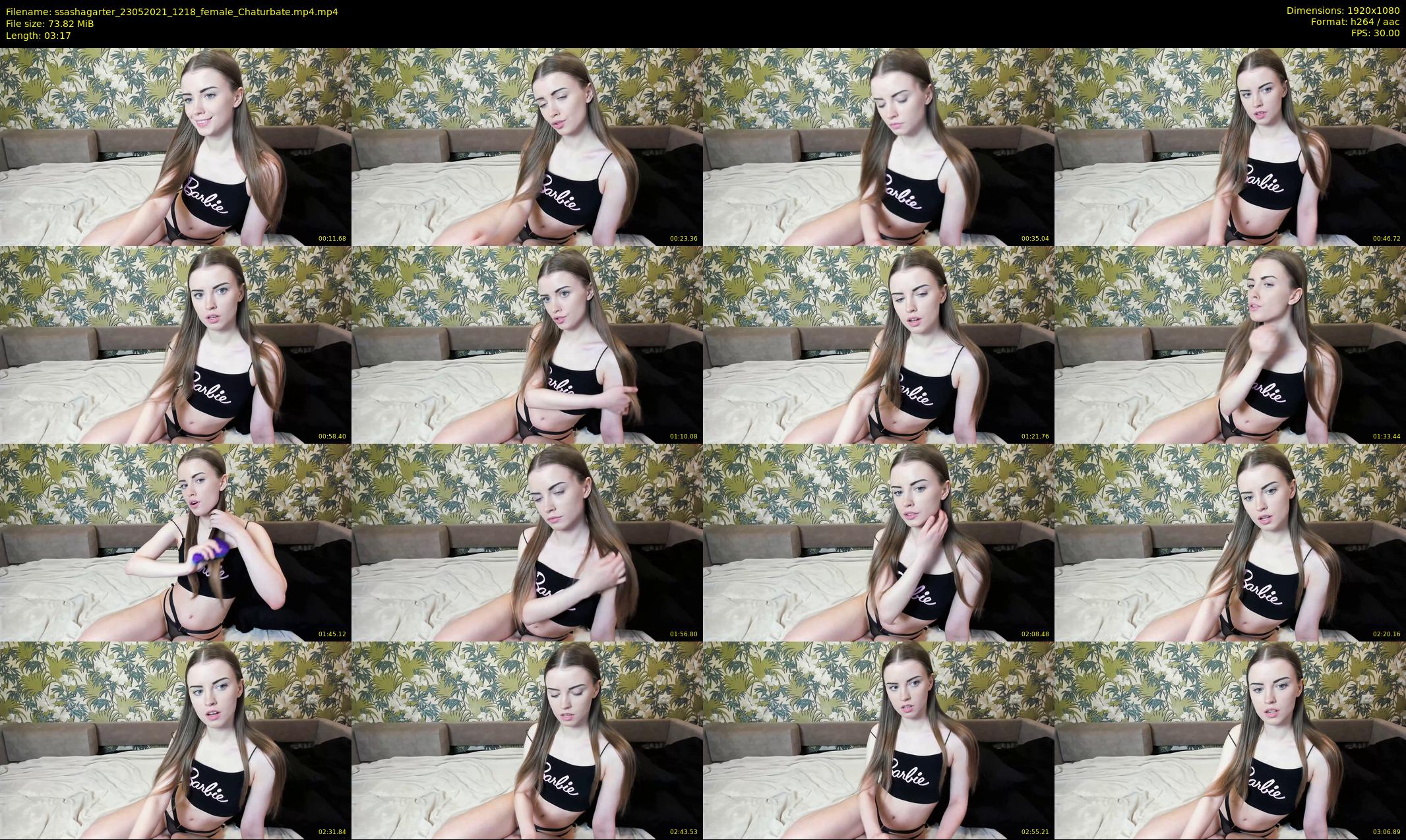 ssashagarter — 4 minute Chaturbate female cam show recording, 1080p, May 23, 2021