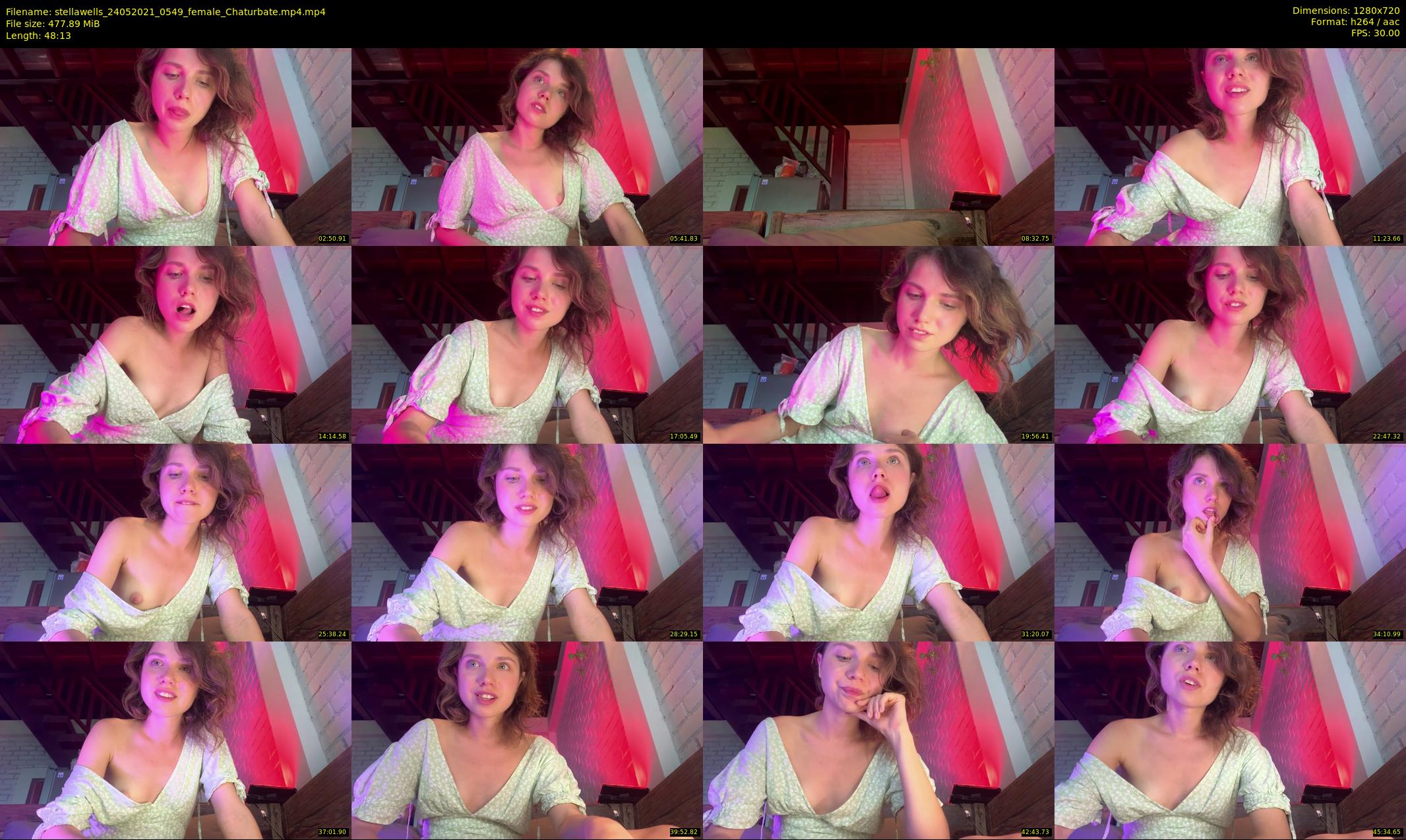 stellawells — 49 minute Chaturbate female cam show recording, 720p, May 24, 2021