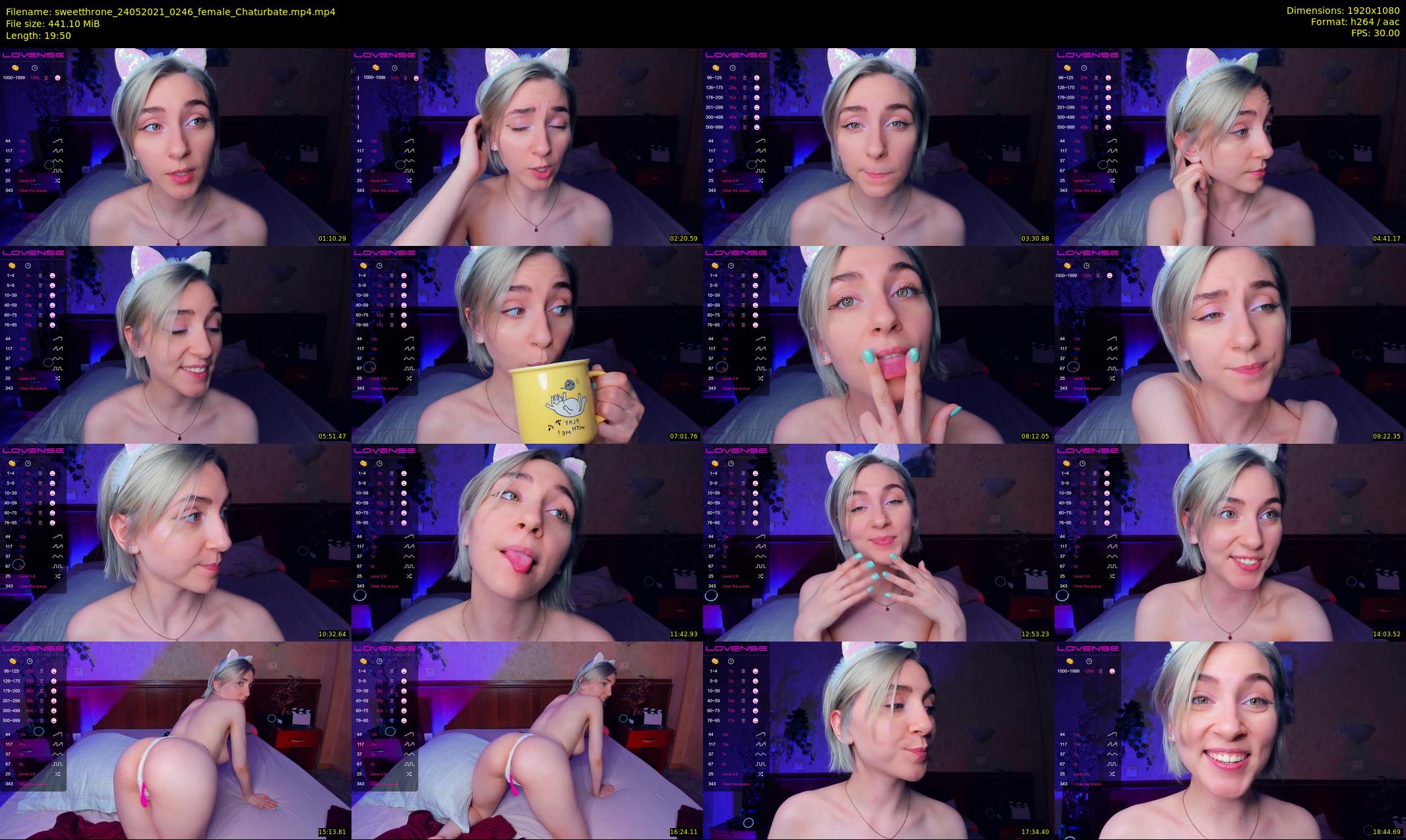 sweetthrone — 20 minute Chaturbate couple cam show recording, 1080p, May 24, 2021