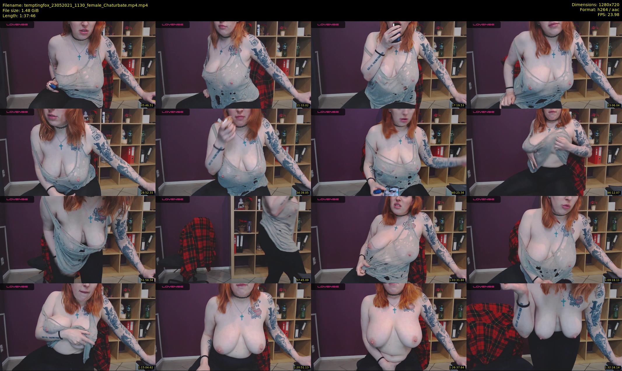 temptingfox — 98 minute Chaturbate female cam show recording, 720p, May 23, 2021