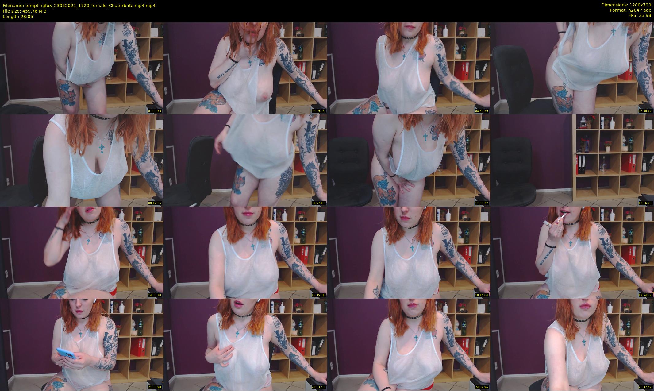 temptingfox — 29 minute Chaturbate female cam show recording, 720p, May 23, 2021