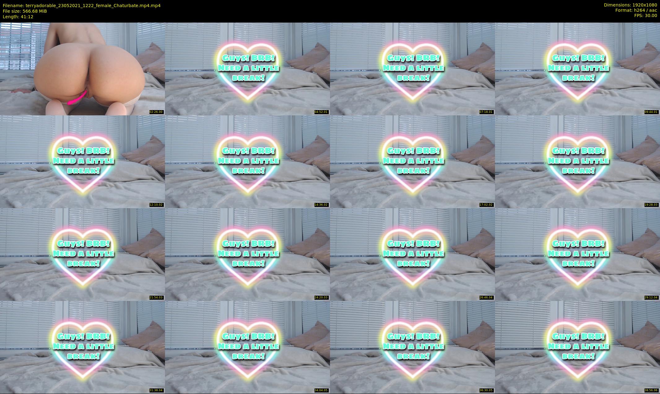 terryadorable — 42 minute Chaturbate female cam show recording, 1080p, May 23, 2021