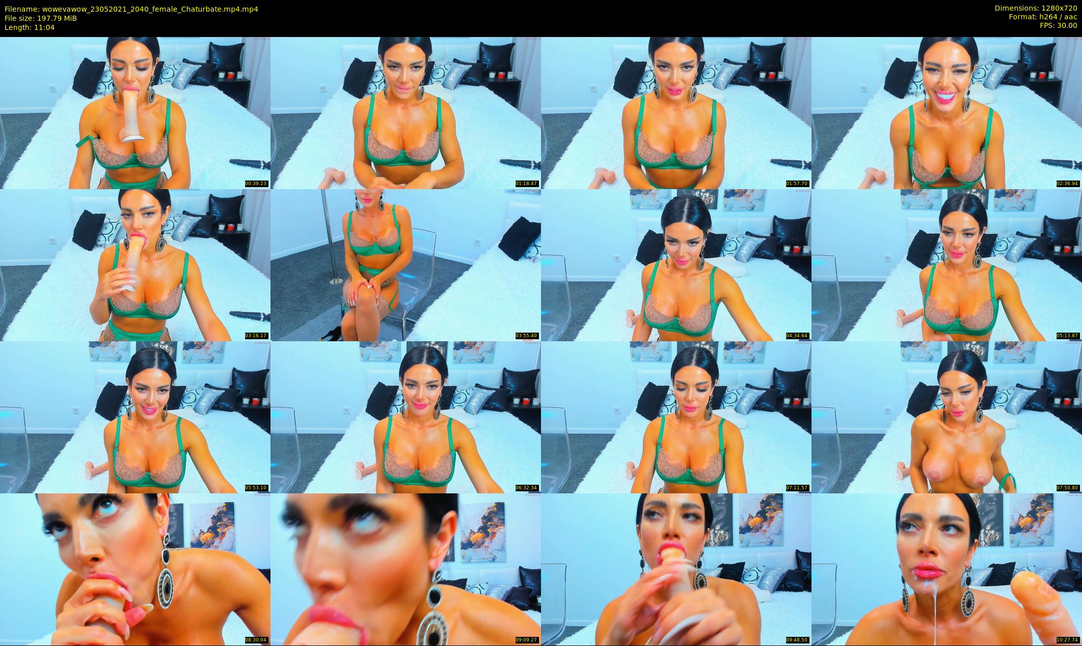 wowevawow — 12 minute Chaturbate female cam show recording, 720p, May 23, 2021