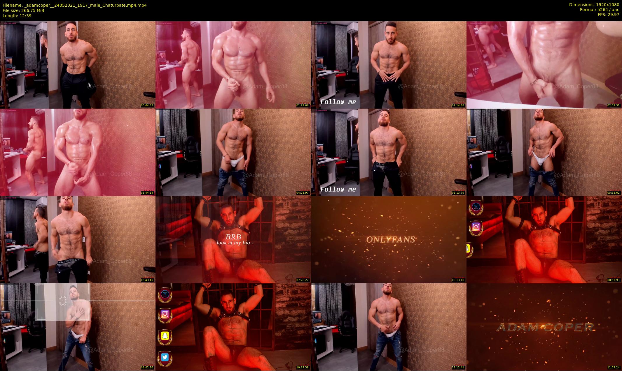 _adamcoper_ — 13 minute Chaturbate male cam show recording, 1080p, May 24, 2021