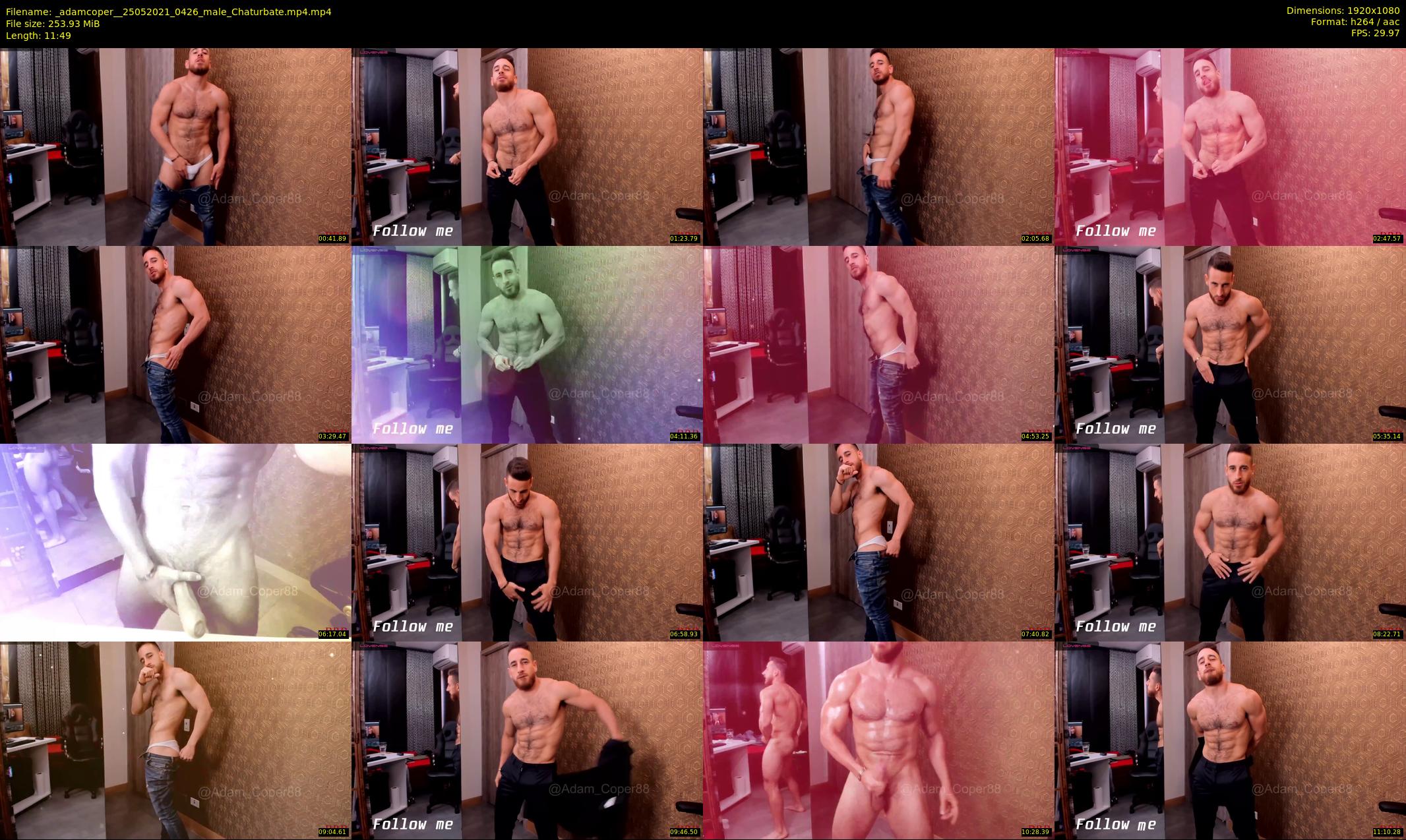 _adamcoper_ — 12 minute Chaturbate male cam show recording, 1080p, May 25, 2021