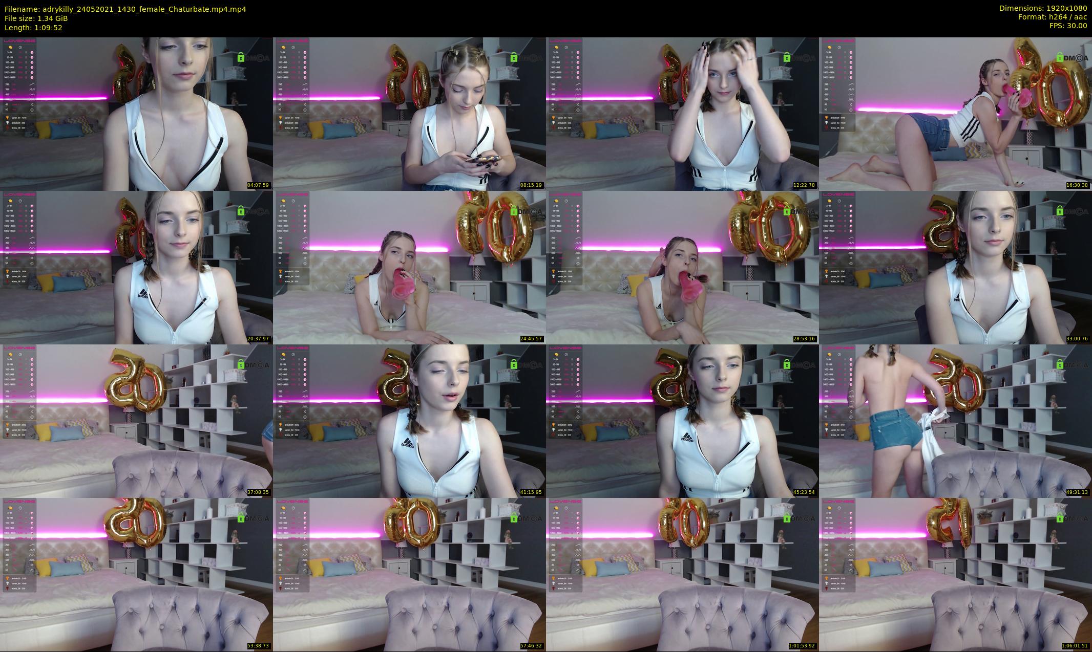 adrykilly — 70 minute Chaturbate female cam show recording, 1080p, May 24, 2021