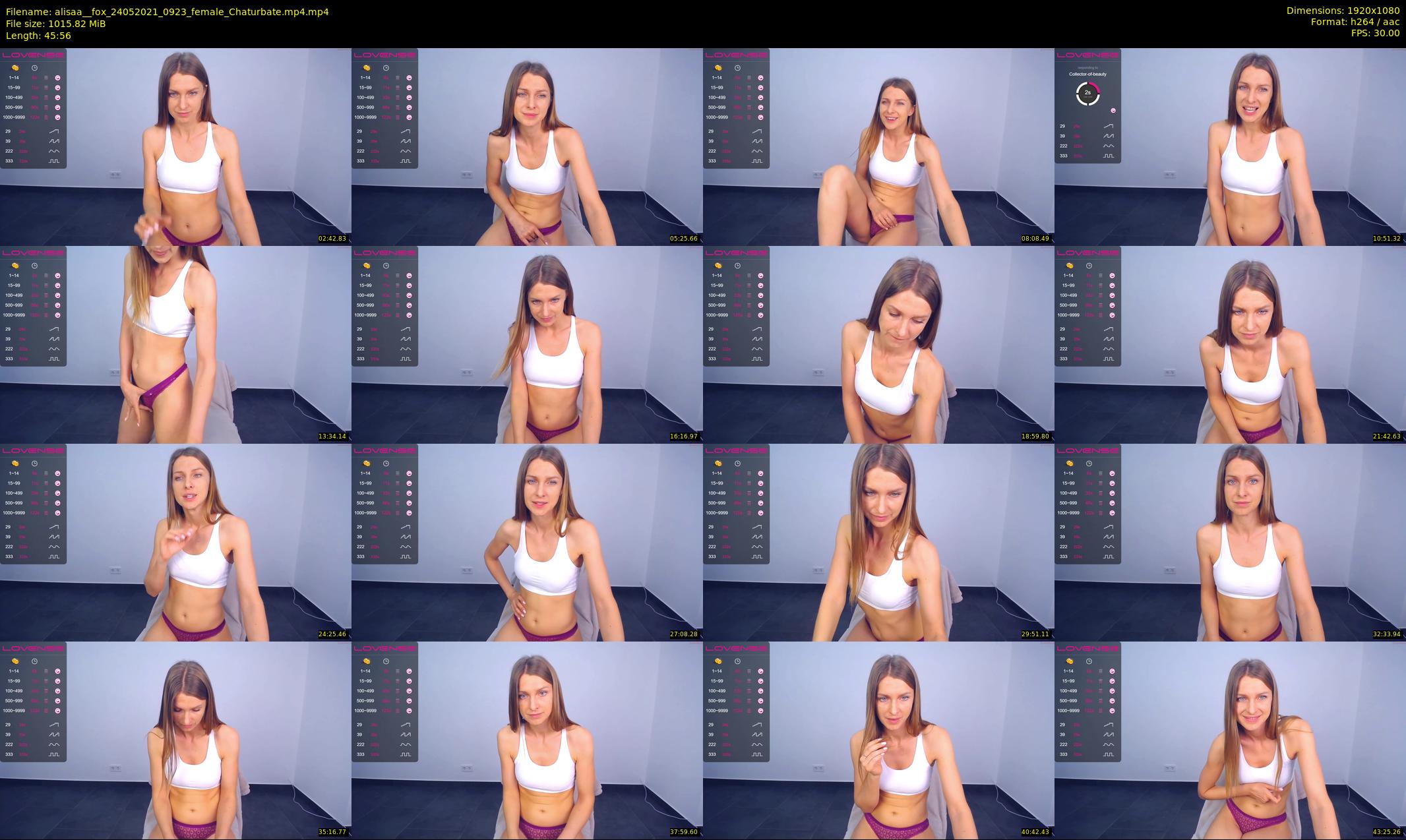 alisaa__fox — 46 minute Chaturbate female cam show recording, 1080p, May 24, 2021