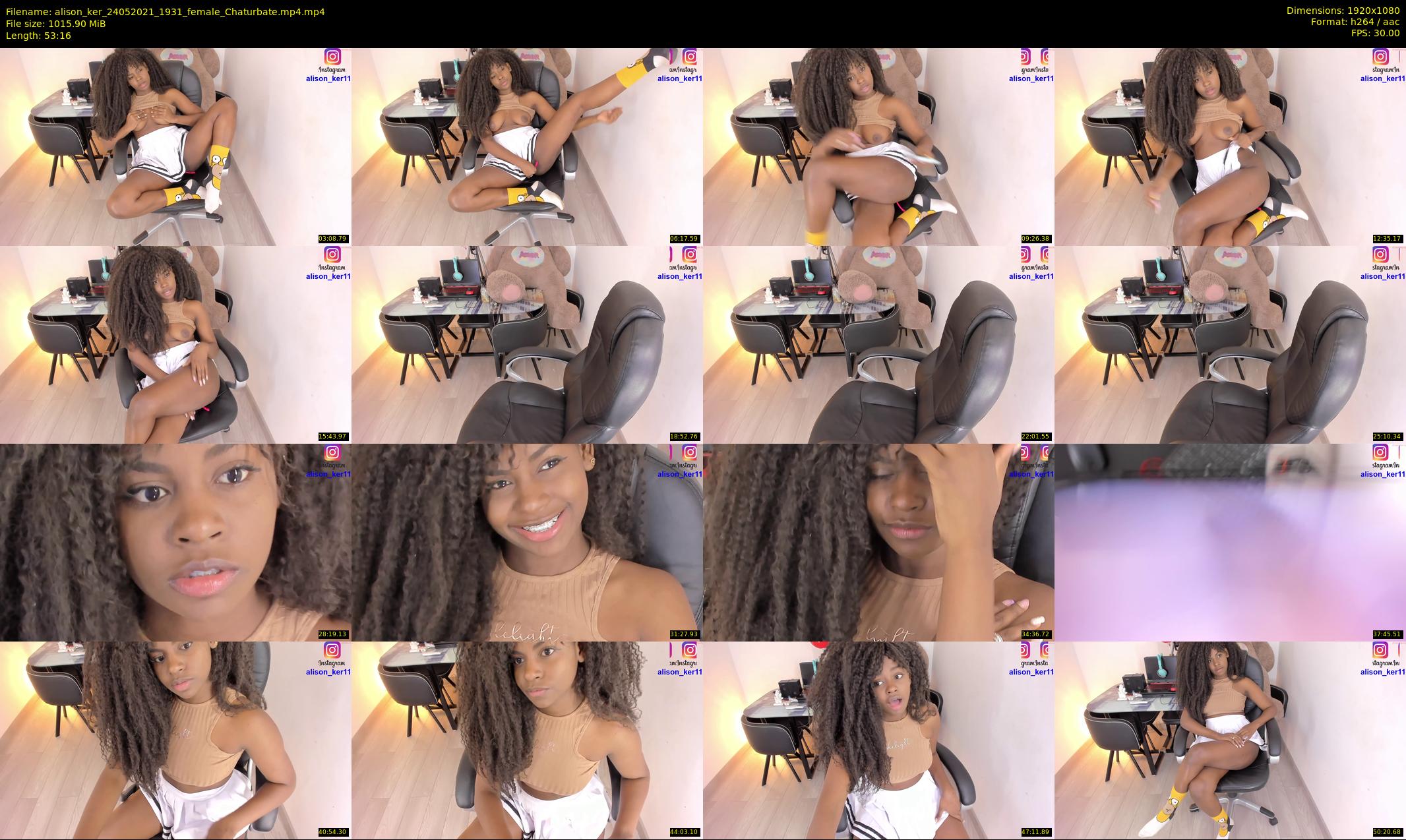 alison_ker — 54 minute Chaturbate female cam show recording, 1080p, May 24, 2021