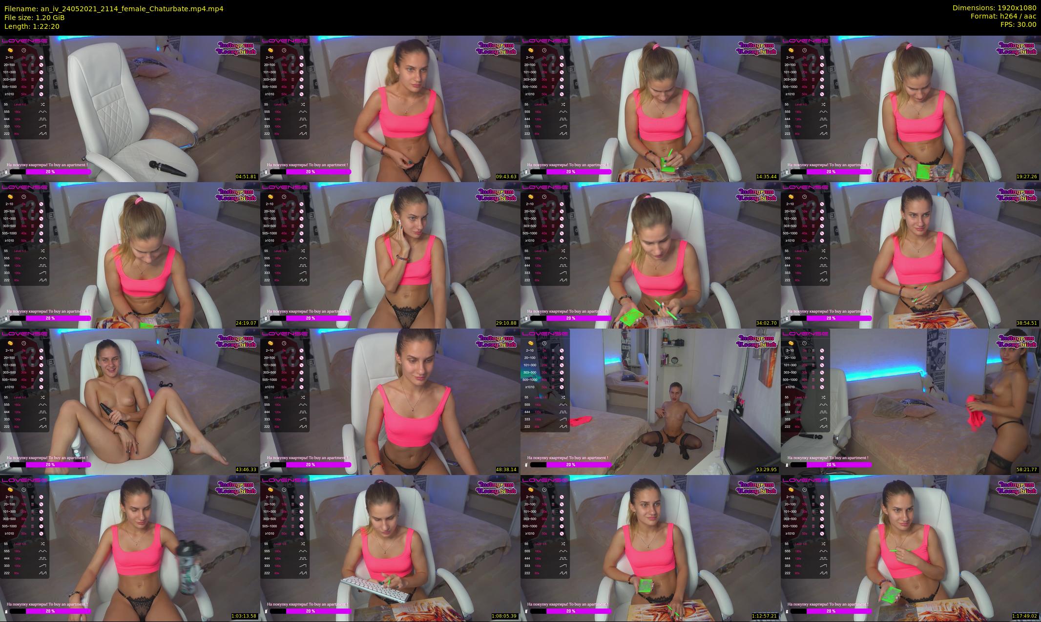 an_iv — 83 minute Chaturbate female cam show recording, 1080p, May 24, 2021