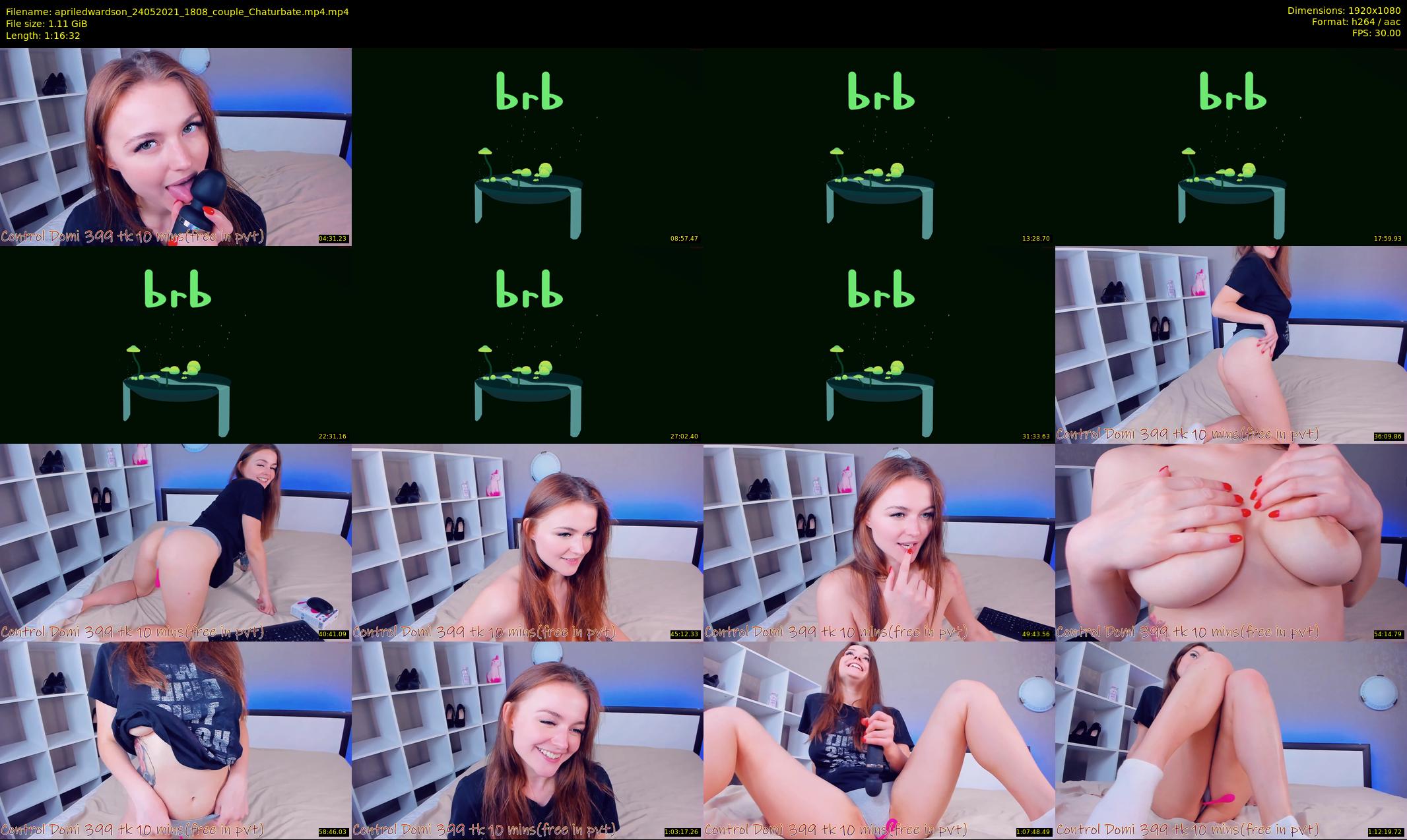 apriledwardson — 77 minute Chaturbate couple cam show recording, 1080p, May 24, 2021