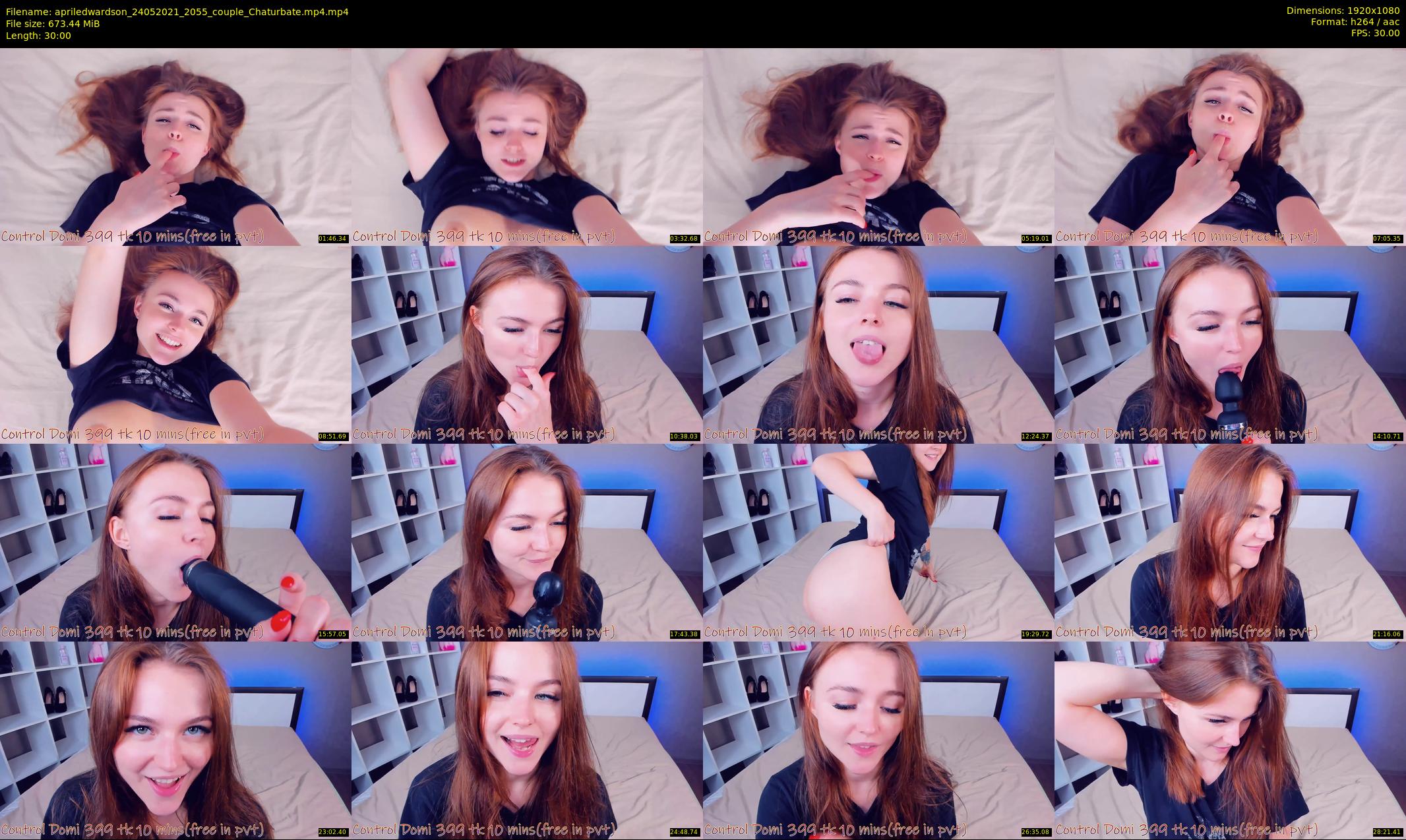 apriledwardson — 30 minute Chaturbate couple cam show recording, 1080p, May 24, 2021