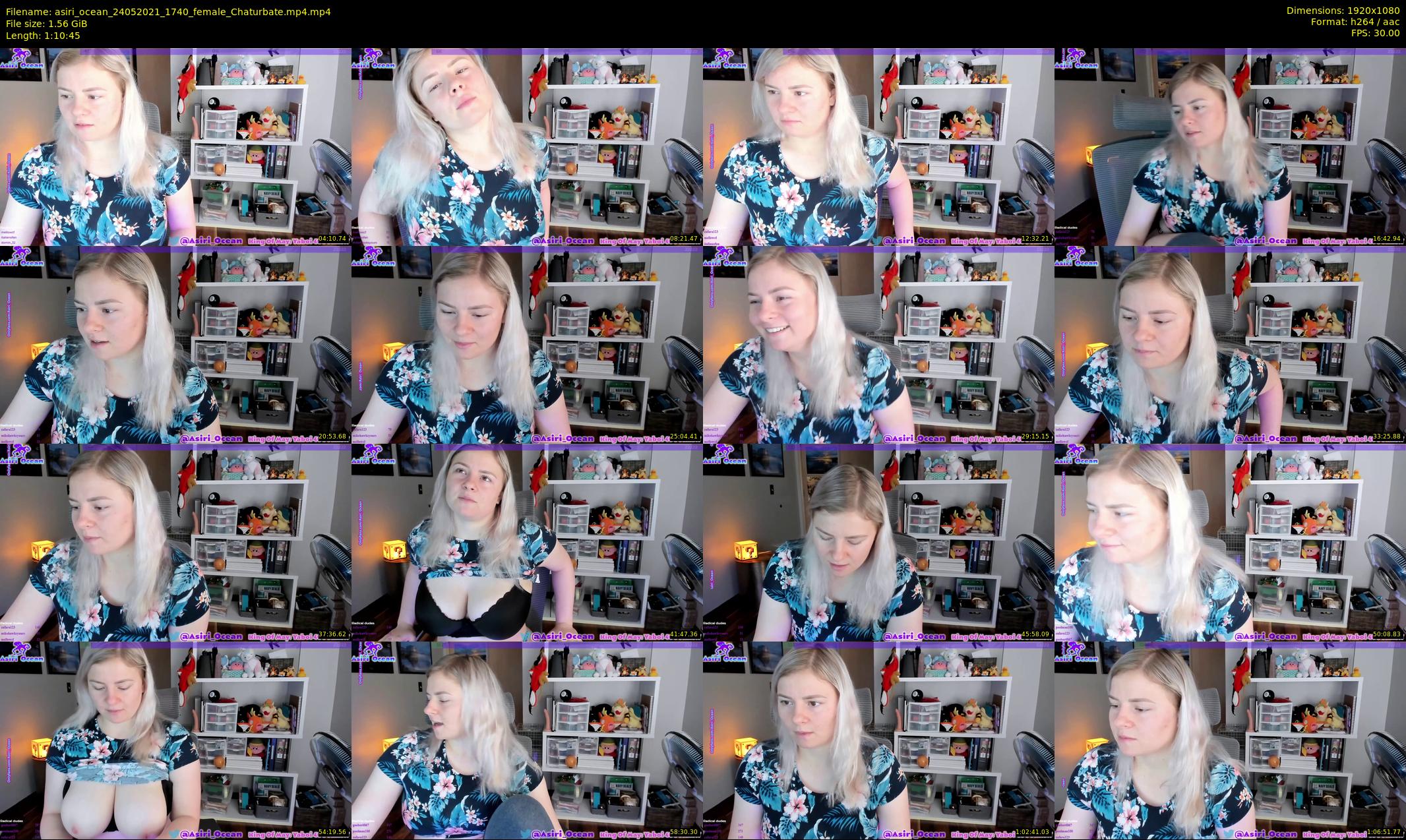 asiri_ocean — 71 minute Chaturbate female cam show recording, 1080p, May 24, 2021