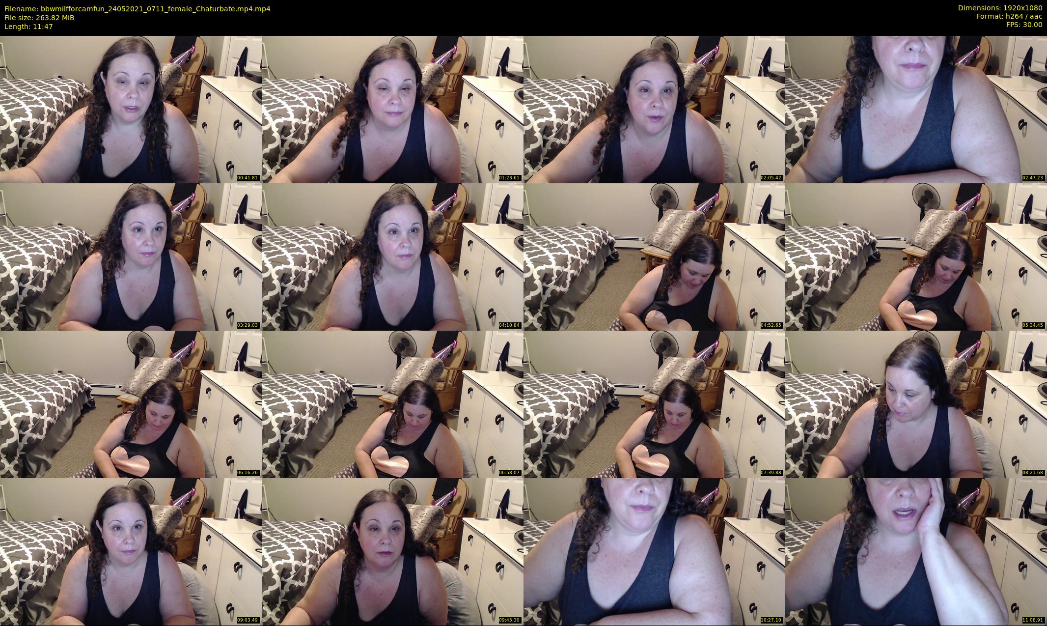 bbwmilfforcamfun — 12 minute Chaturbate female cam show recording, 1080p, May 24, 2021