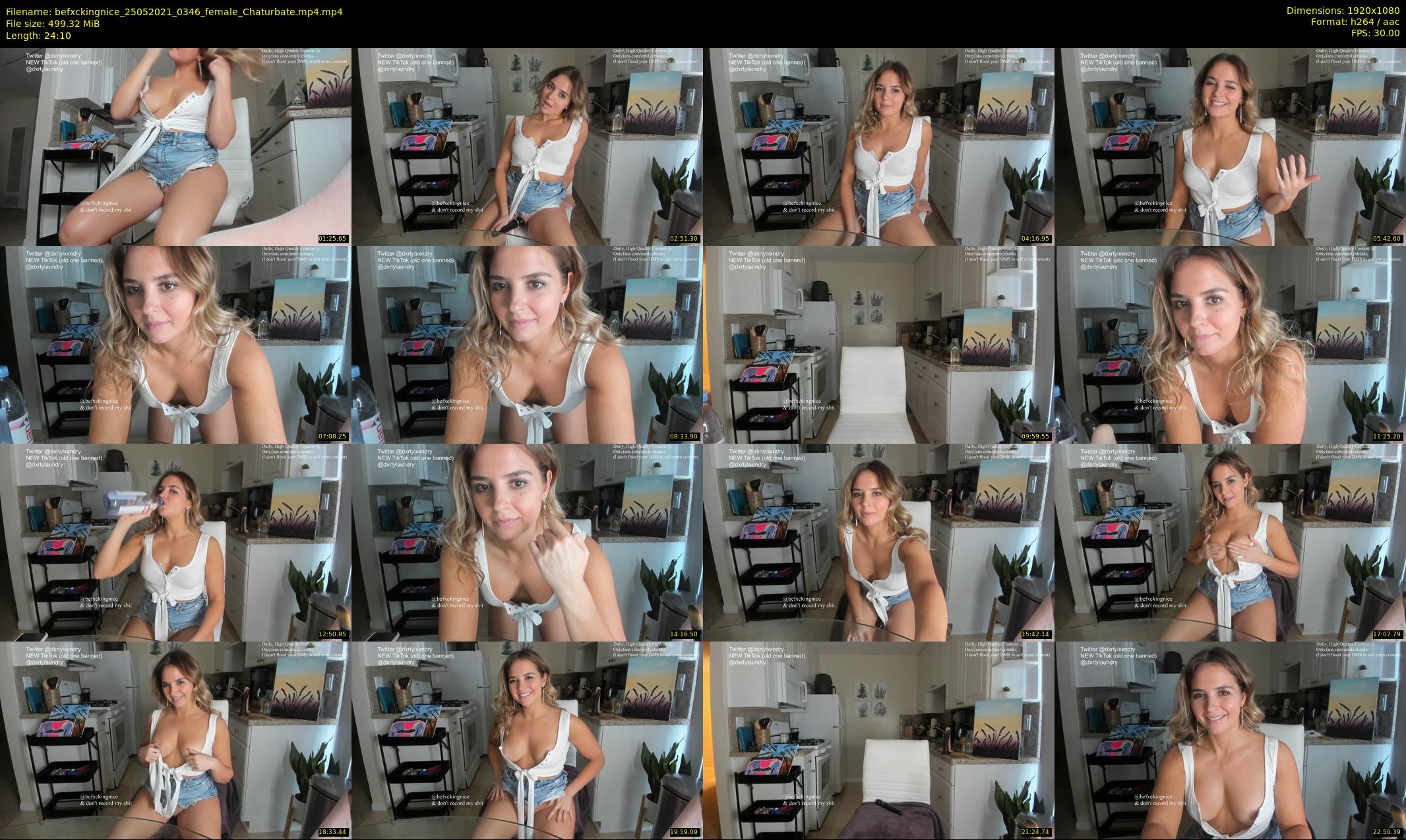 befxckingnice — 25 minute Chaturbate female cam show recording, 1080p, May 25, 2021