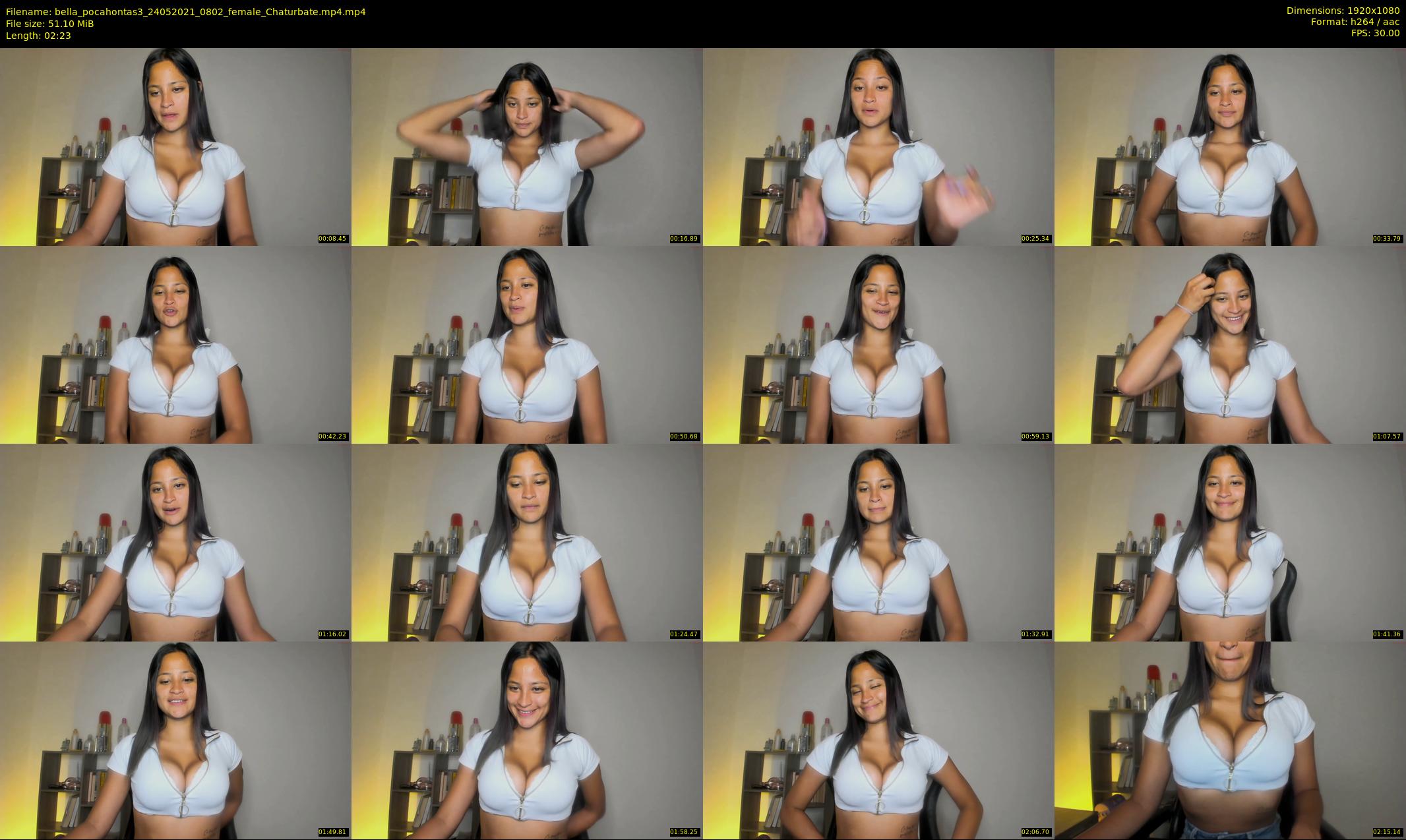 bella_pocahontas3 — 3 minute Chaturbate female cam show recording, 1080p, May 24, 2021
