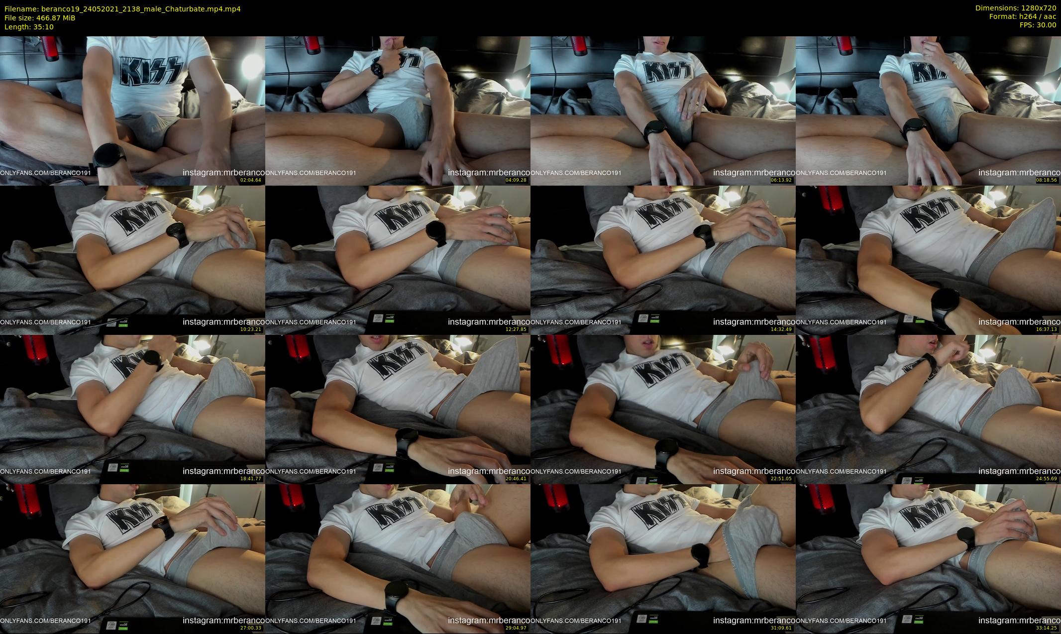 beranco19 — 36 minute Chaturbate male cam show recording, 720p, May 24, 2021