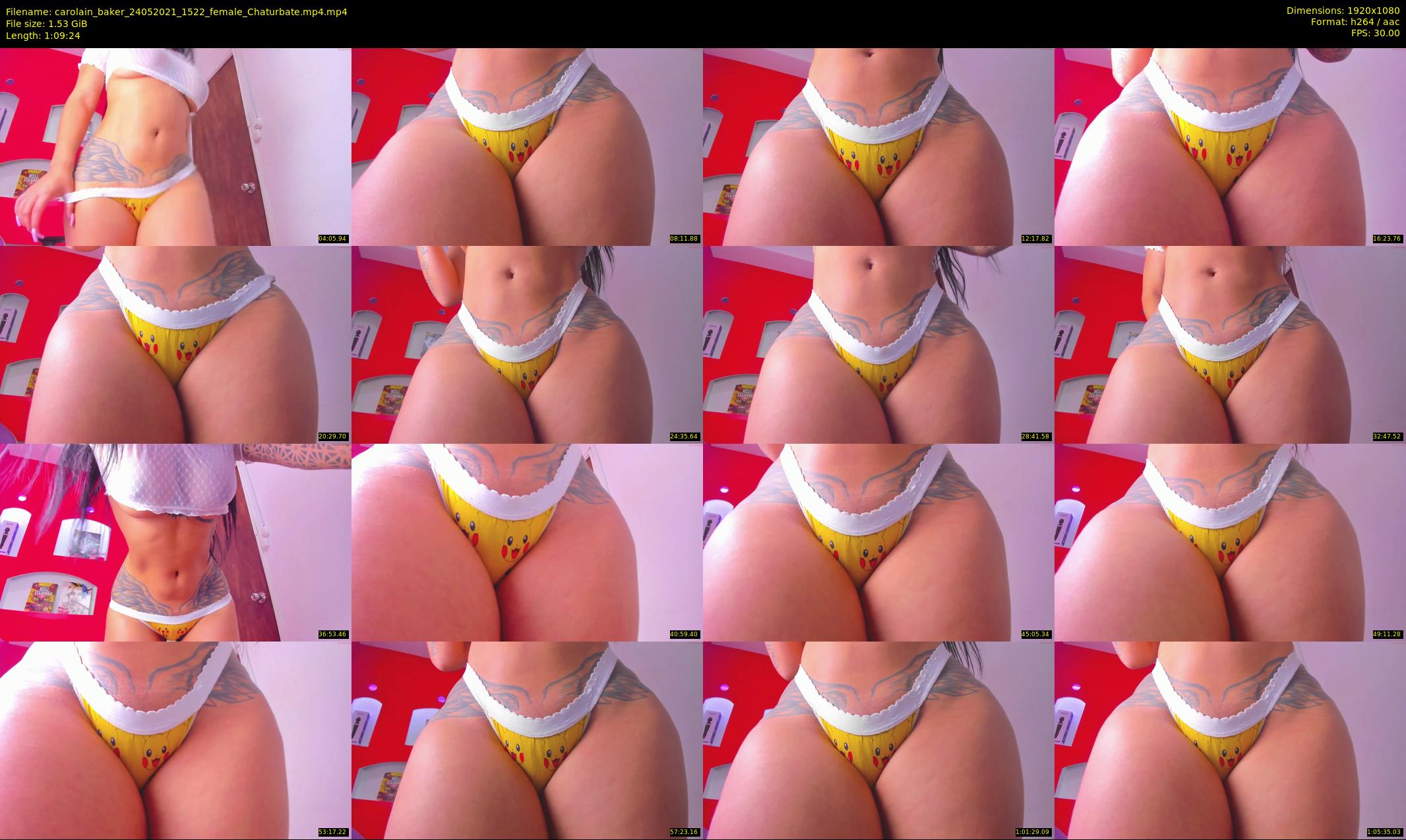 carolain_baker — 70 minute Chaturbate female cam show recording, 1080p, May 24, 2021