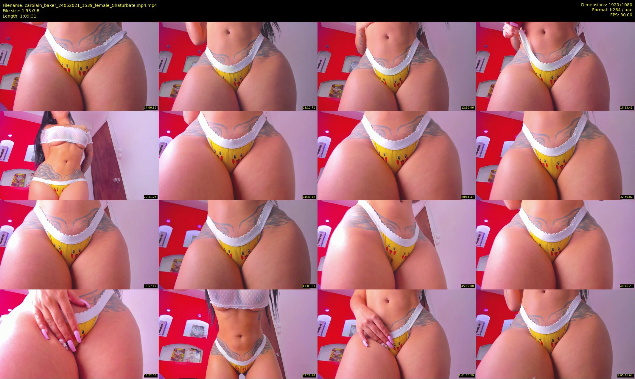 carolain_baker — 70 minute Chaturbate female cam show recording, 1080p, May 24, 2021