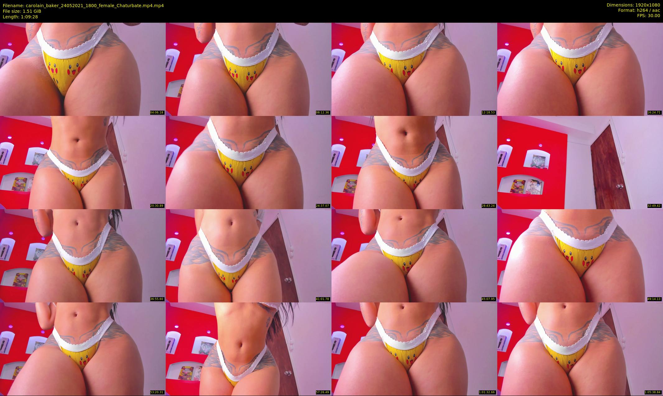 carolain_baker — 70 minute Chaturbate female cam show recording, 1080p, May 24, 2021