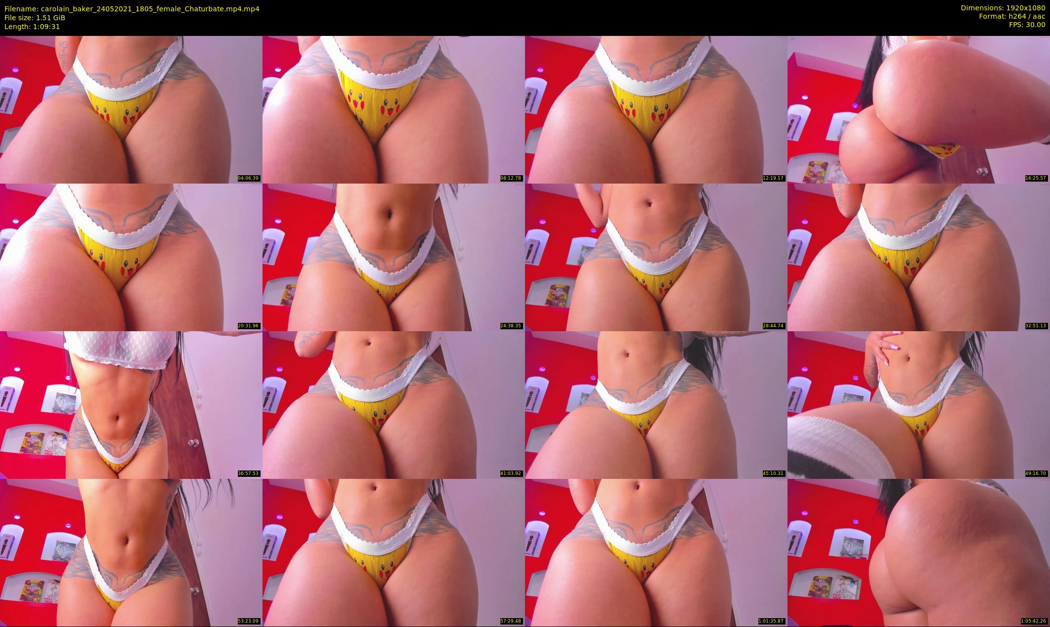 carolain_baker — 70 minute Chaturbate female cam show recording, 1080p, May 24, 2021