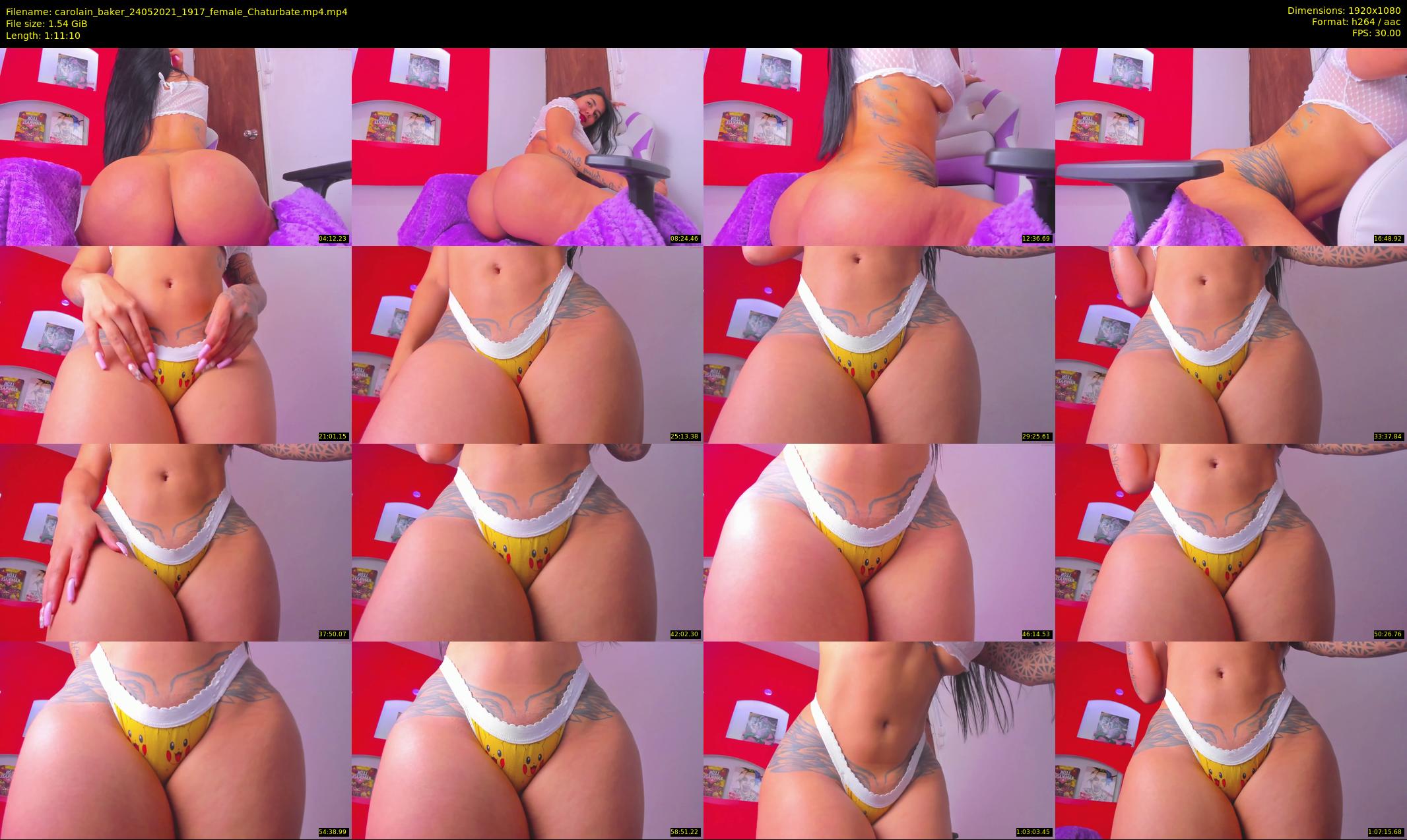 carolain_baker — 72 minute Chaturbate female cam show recording, 1080p, May 24, 2021