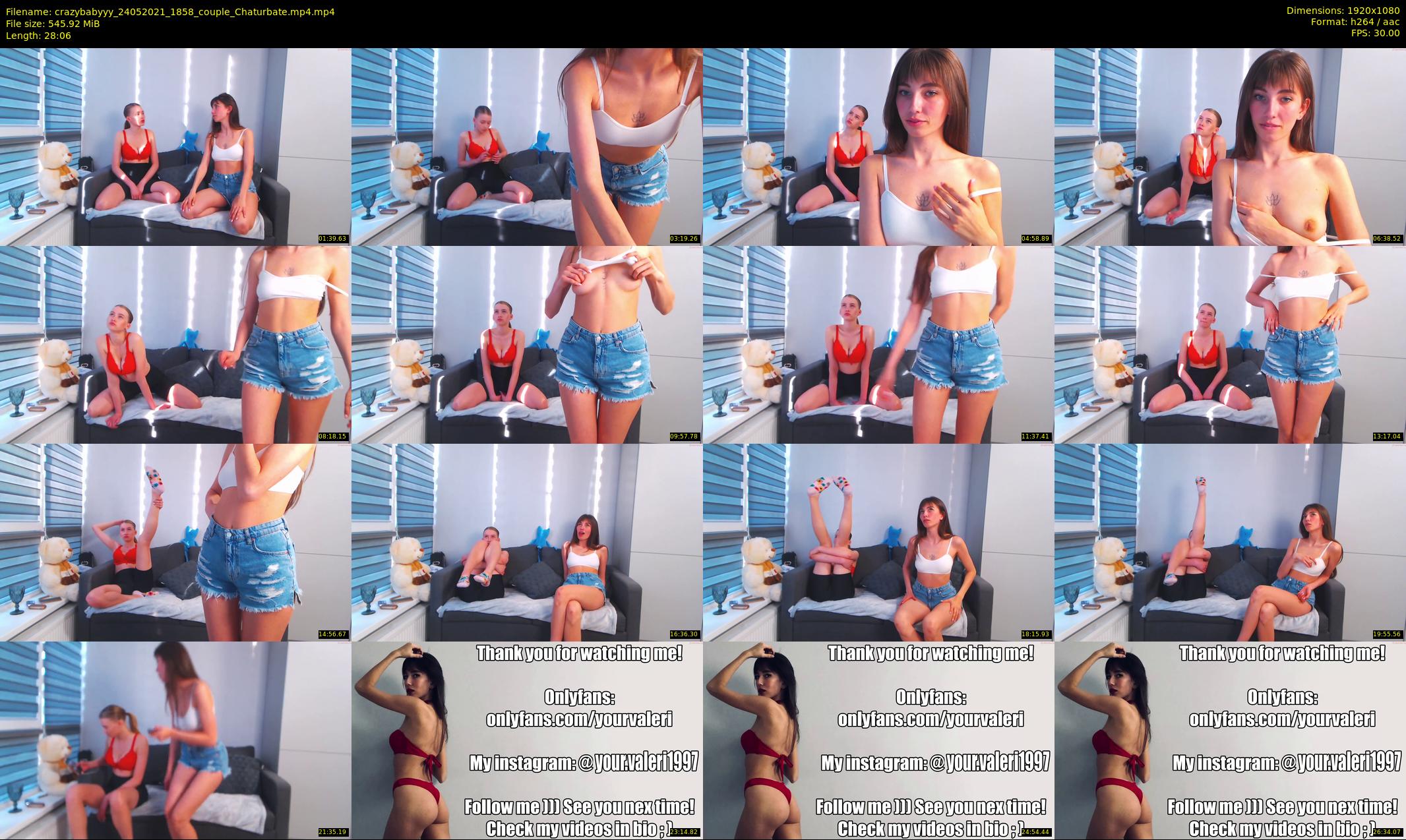 crazybabyyy — 29 minute Chaturbate couple cam show recording, 1080p, May 24, 2021