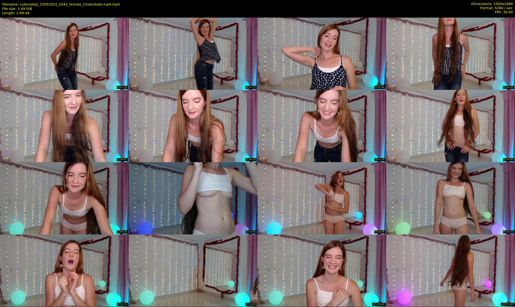 cutenataly — 70 minute Chaturbate female cam show recording, 1080p, May 25, 2021