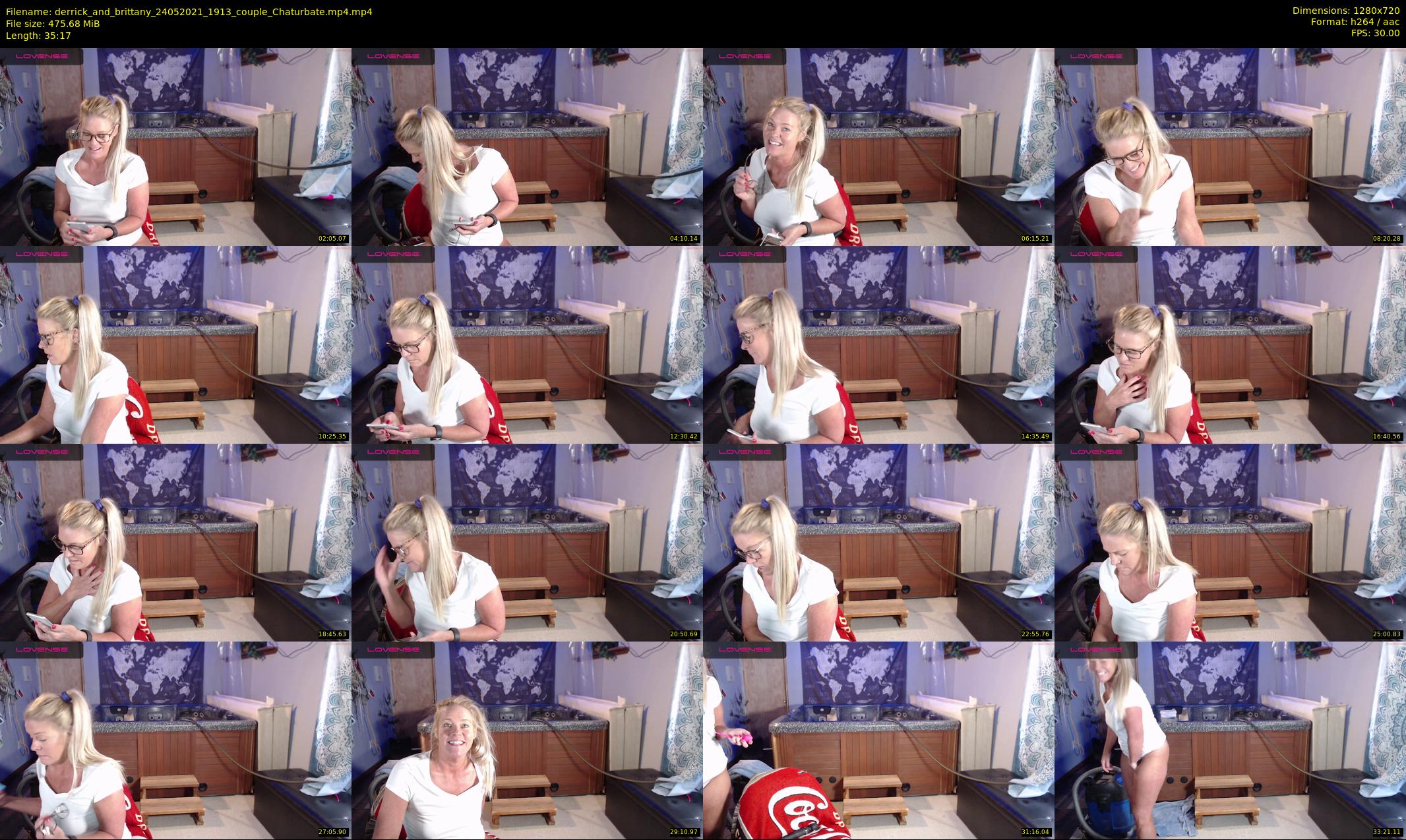 derrick_and_brittany — 36 minute Chaturbate couple cam show recording, 720p, May 24, 2021