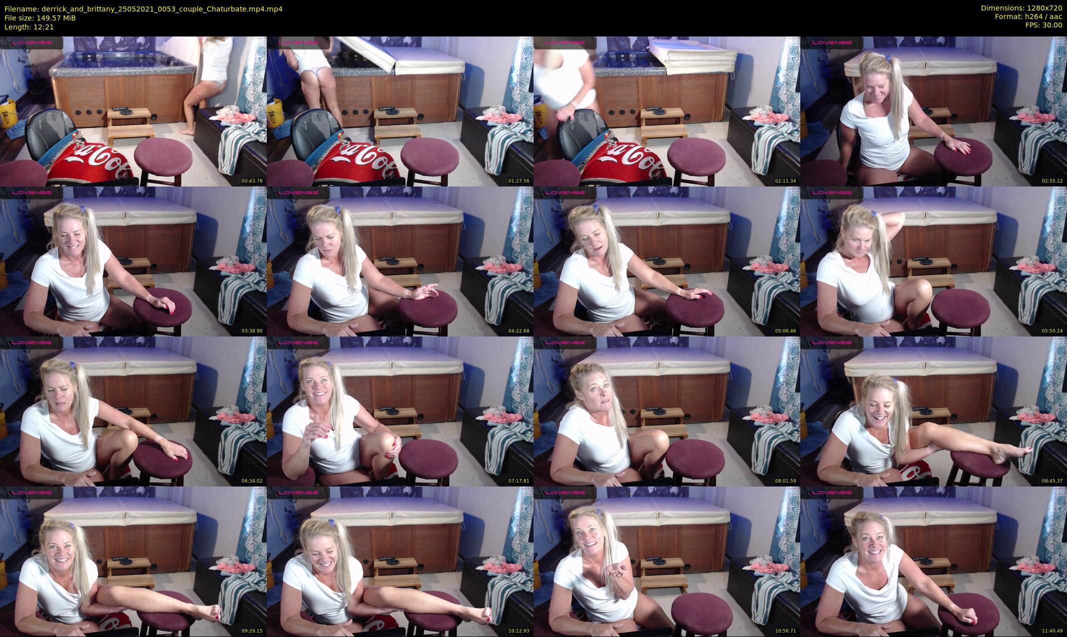 derrick_and_brittany — 13 minute Chaturbate couple cam show recording, 720p, May 25, 2021