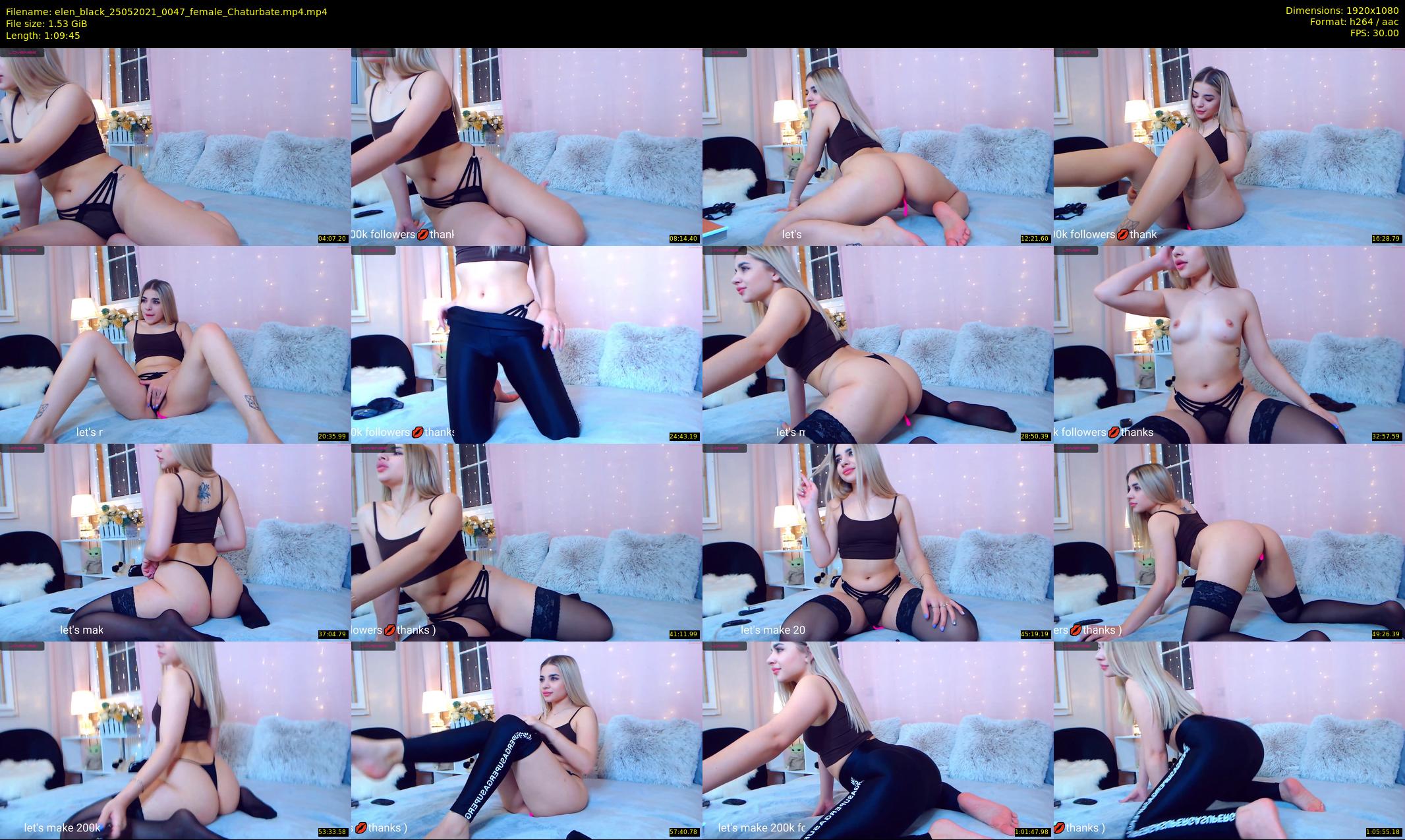 elen_black — 70 minute Chaturbate female cam show recording, 1080p, May 25, 2021