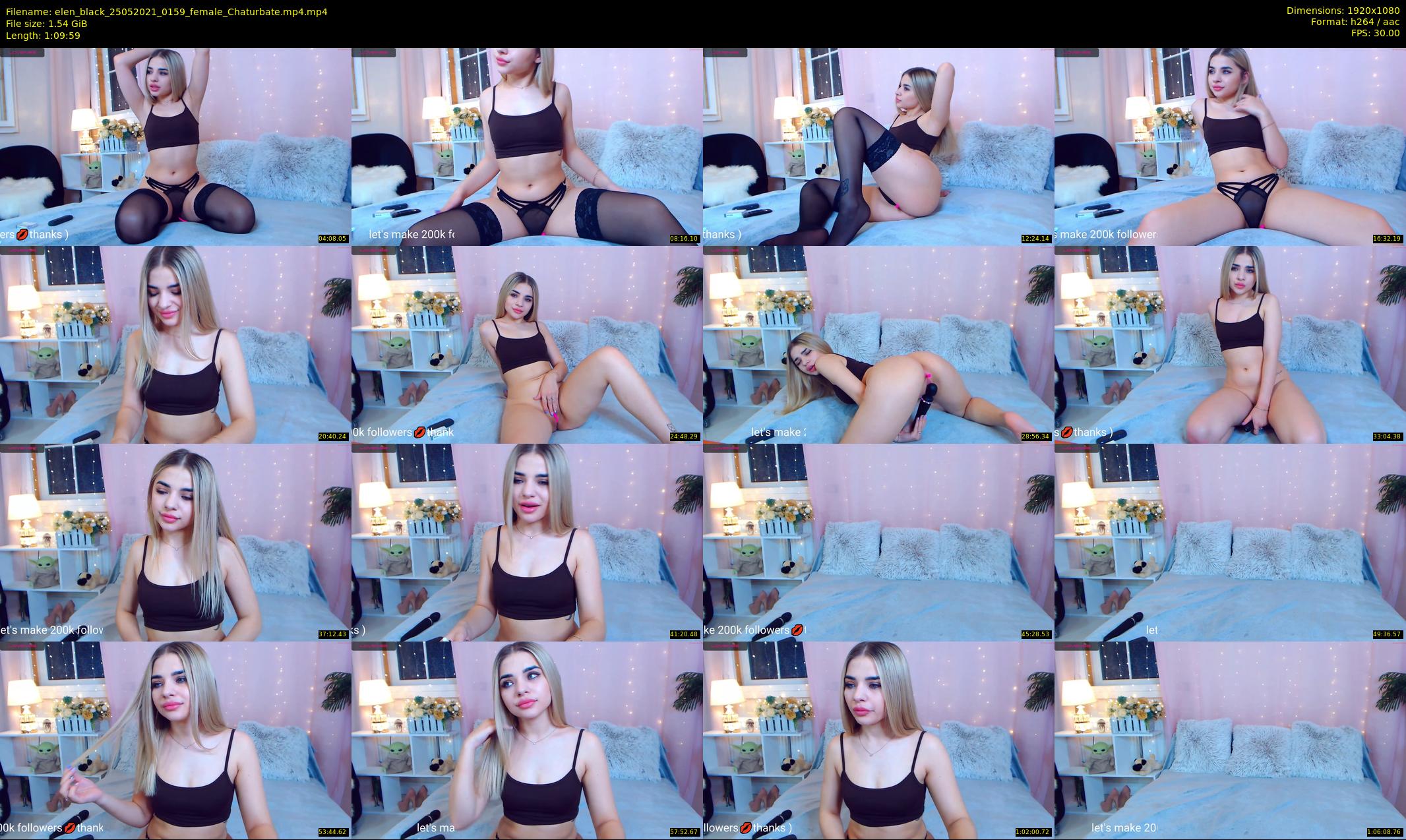 elen_black — 70 minute Chaturbate female cam show recording, 1080p, May 25, 2021