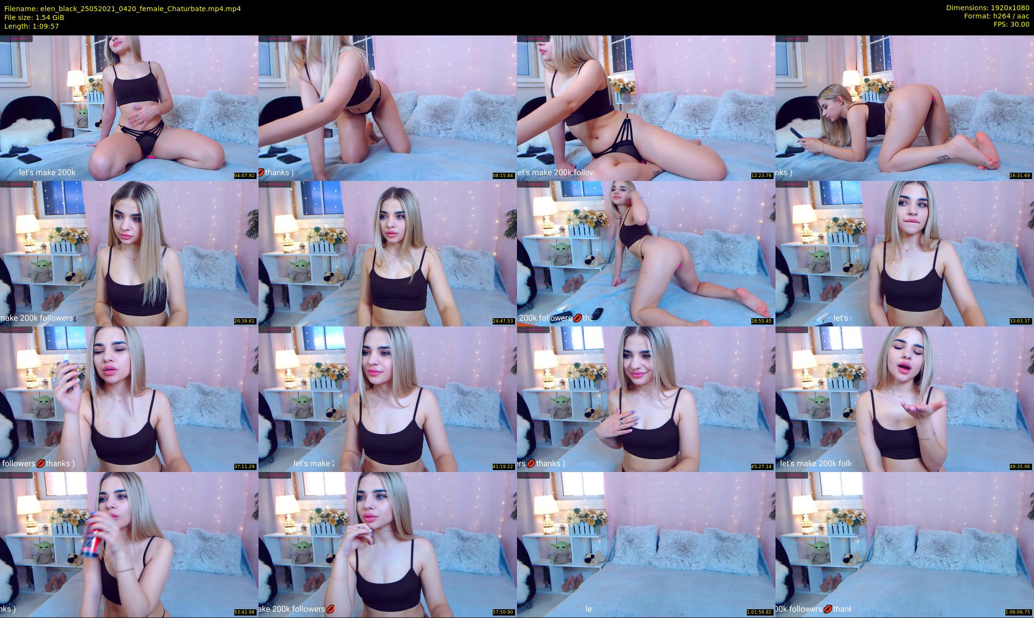 elen_black — 70 minute Chaturbate female cam show recording, 1080p, May 25, 2021