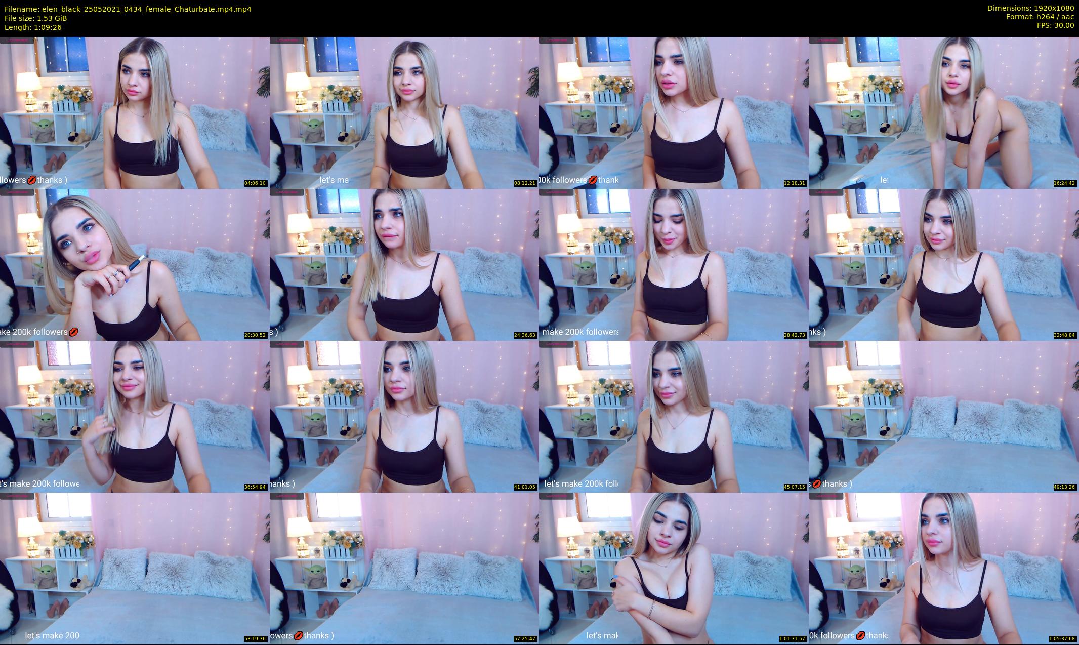 elen_black — 70 minute Chaturbate female cam show recording, 1080p, May 25, 2021