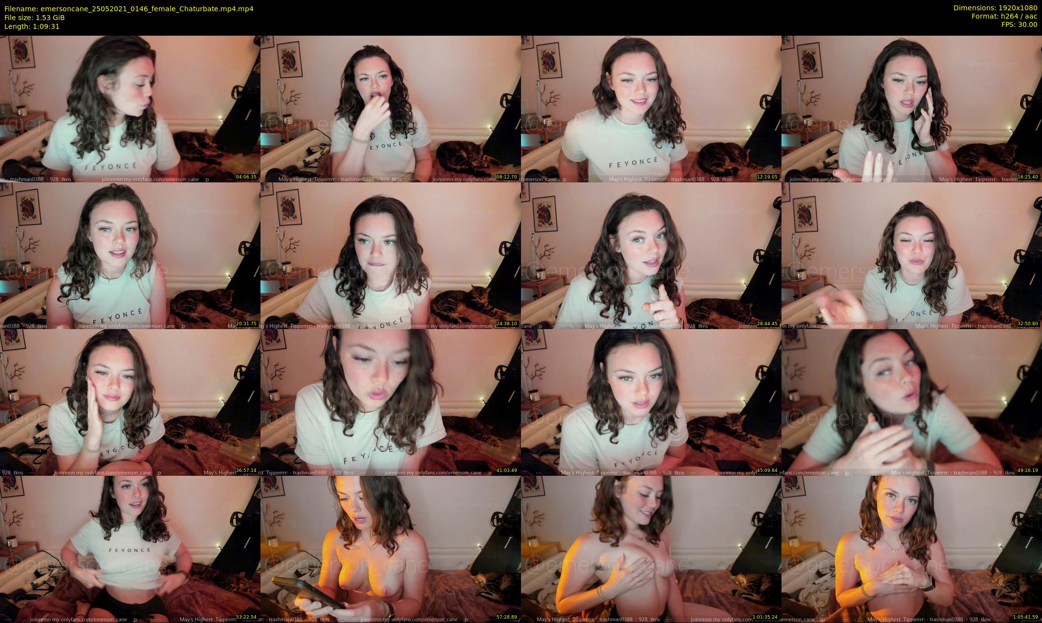 emersoncane — 70 minute Chaturbate female cam show recording, 1080p, May 25, 2021