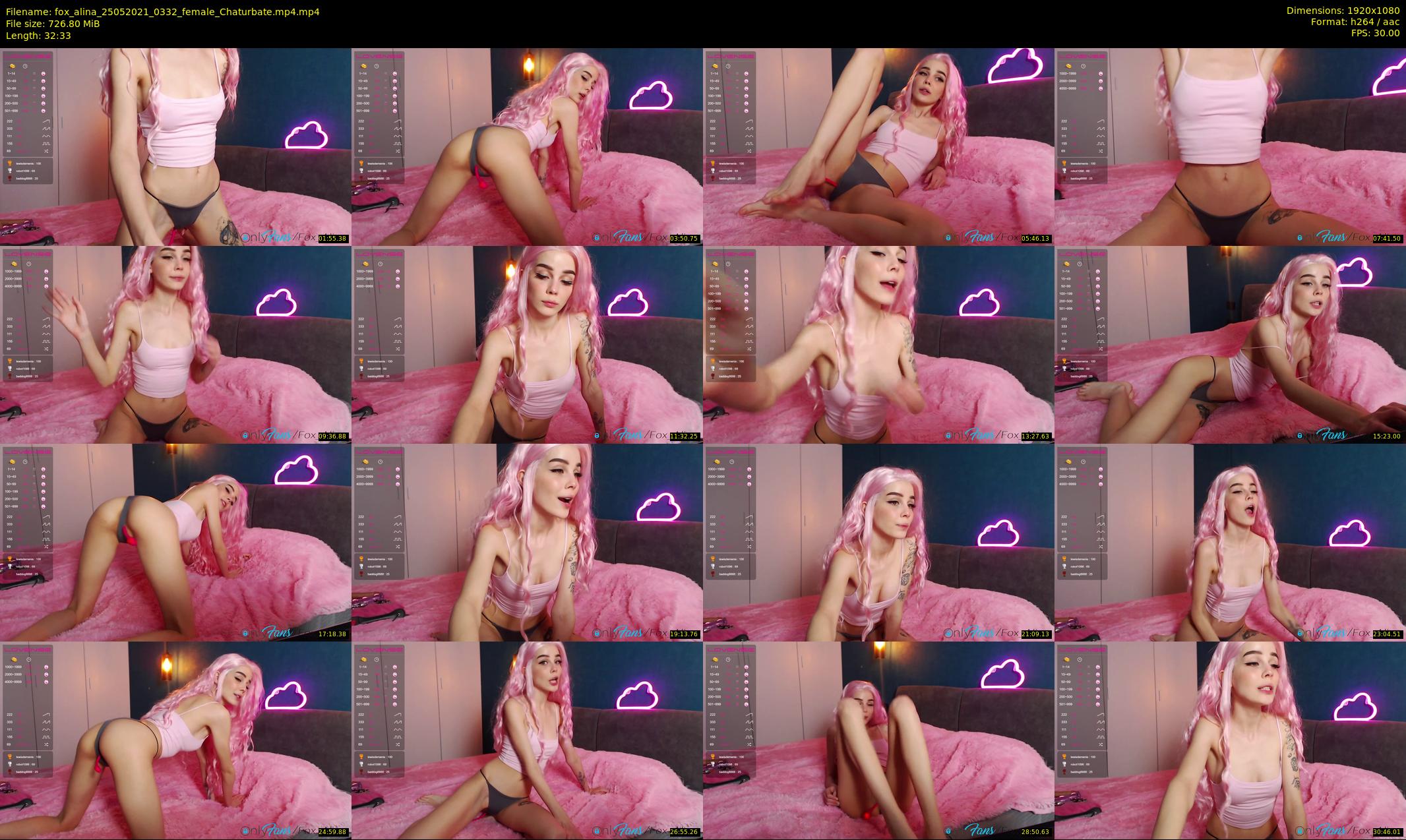 fox_alina — 33 minute Chaturbate female cam show recording, 1080p, May 25, 2021