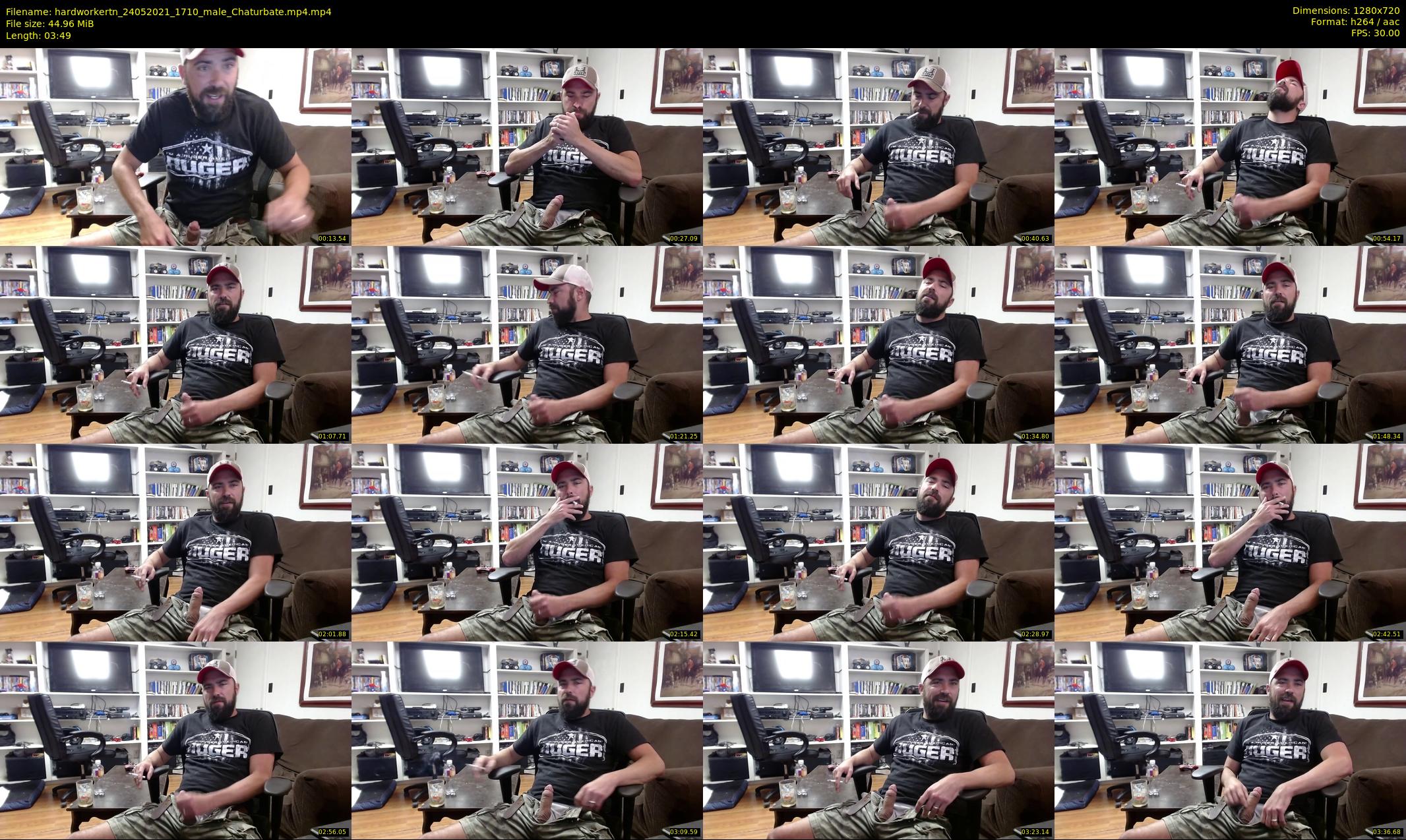 hardworkertn — 4 minute Chaturbate male cam show recording, 720p, May 24, 2021