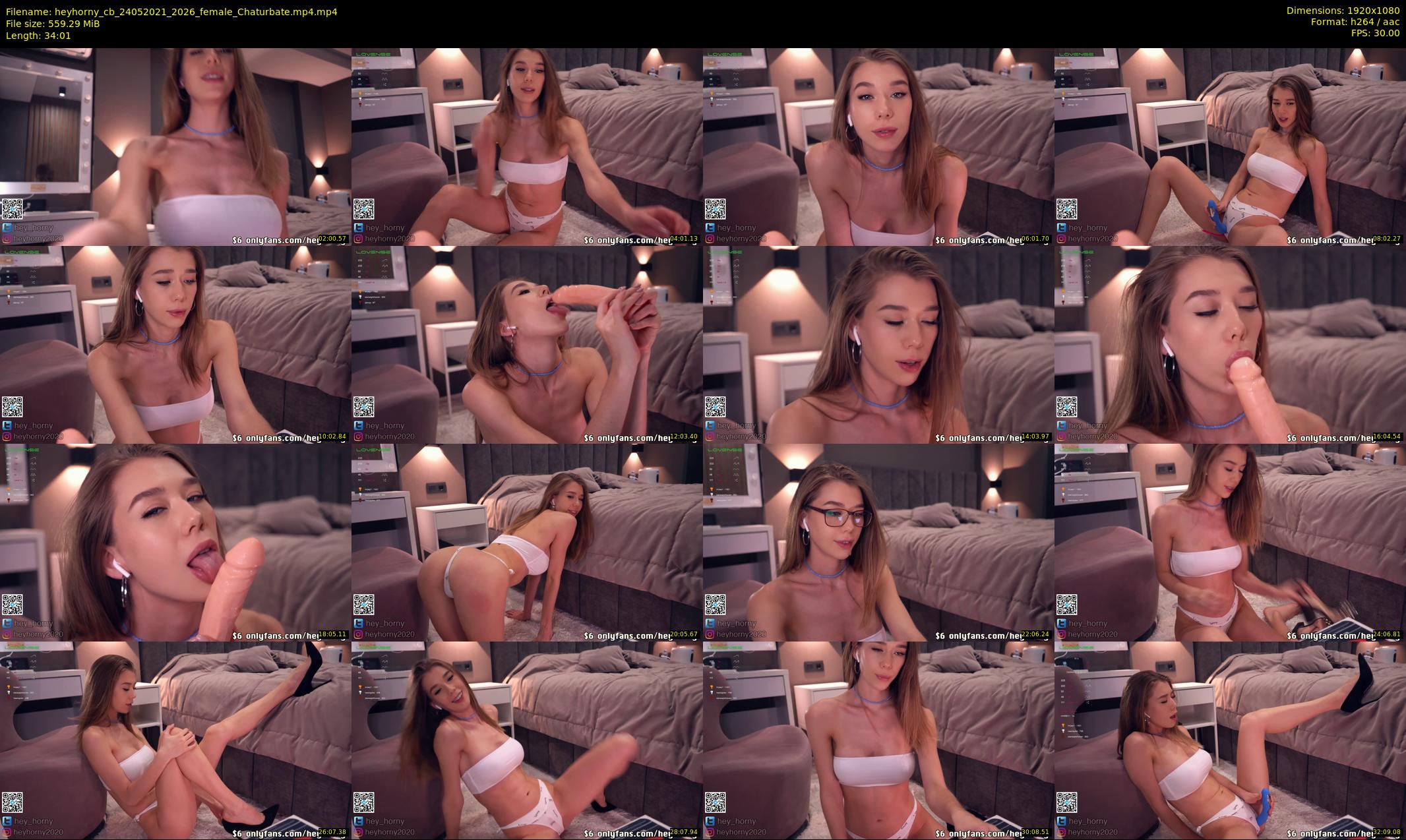 heyhorny_cb — 35 minute Chaturbate couple cam show recording, 1080p, May 24, 2021