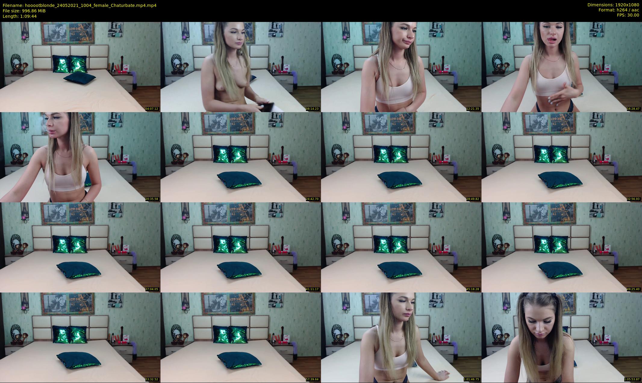 hooootblonde — 70 minute Chaturbate female cam show recording, 1080p, May 24, 2021