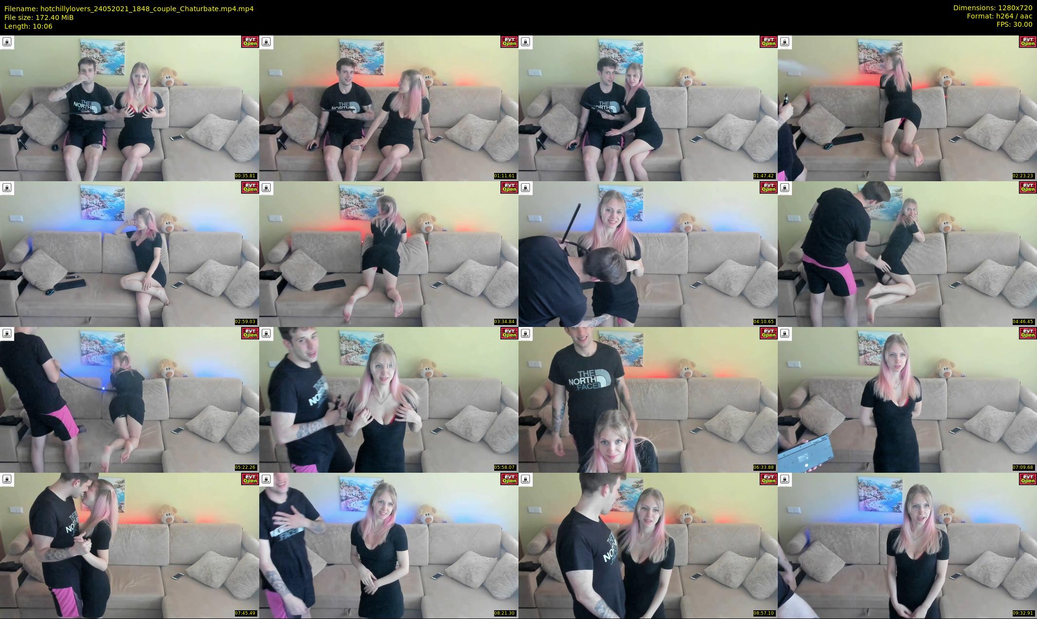 hotchillylovers — 11 minute Chaturbate couple cam show recording, 720p, May 24, 2021