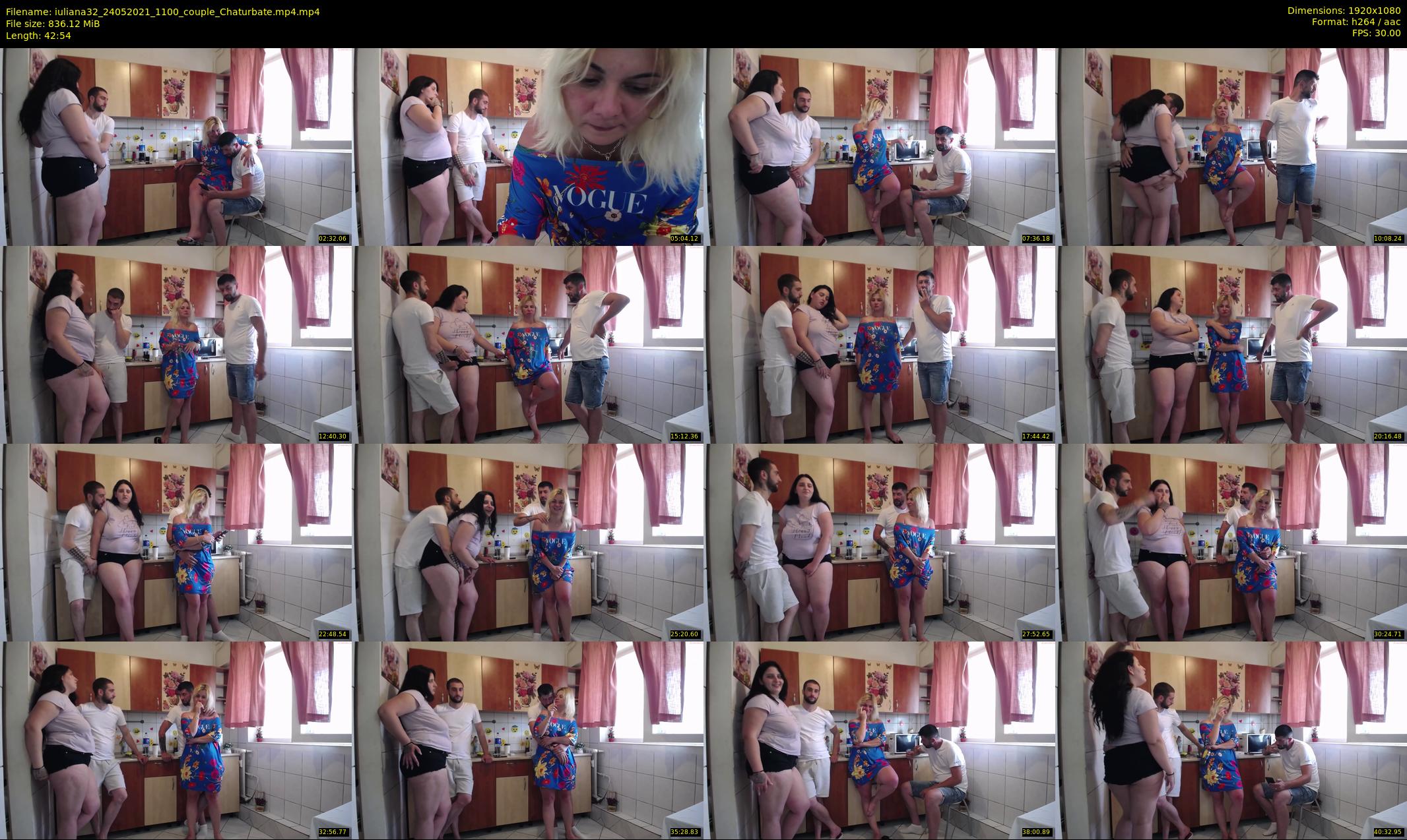 iuliana32 — 43 minute Chaturbate couple cam show recording, 1080p, May 24, 2021