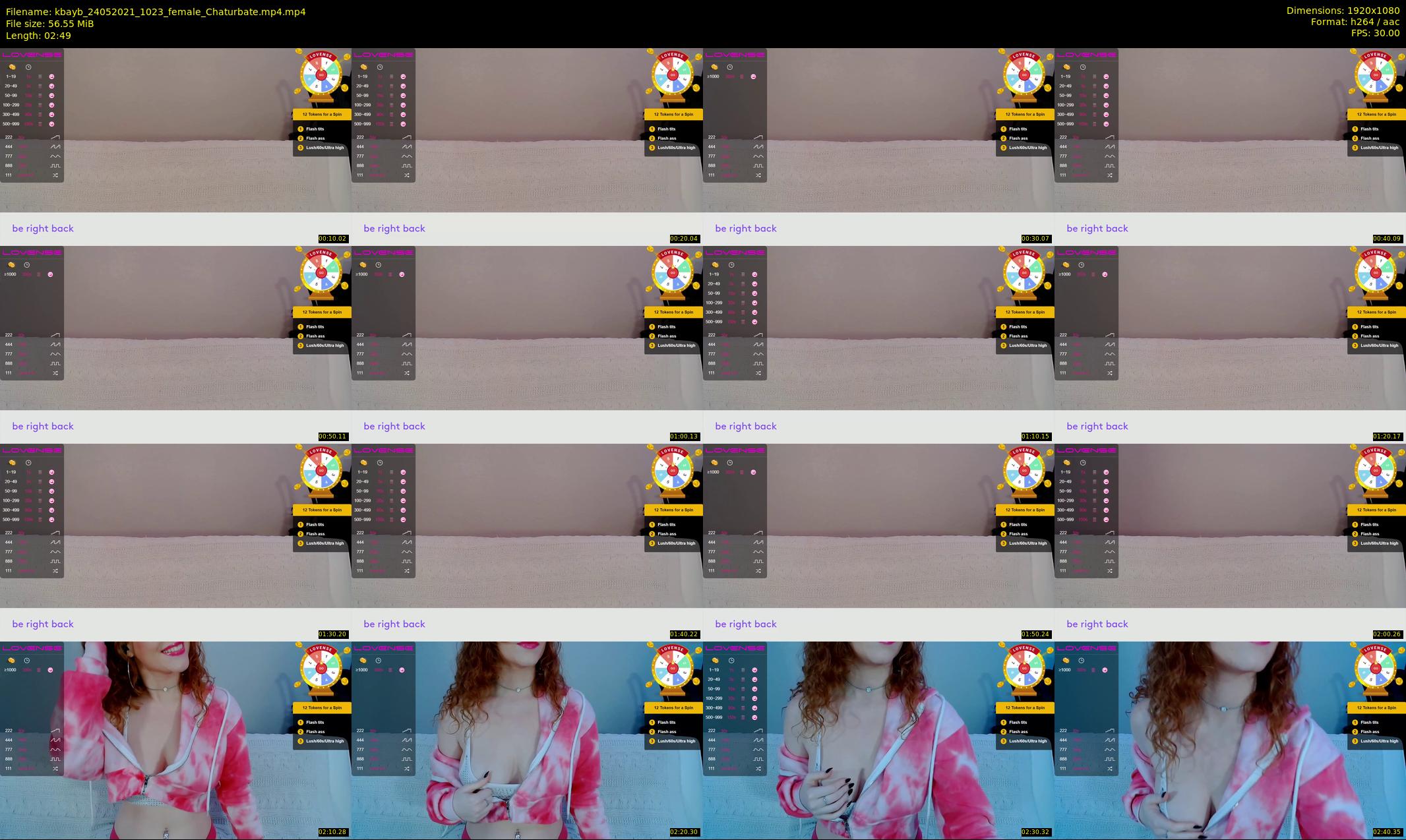 kbayb — 3 minute Chaturbate female cam show recording, 1080p, May 24, 2021