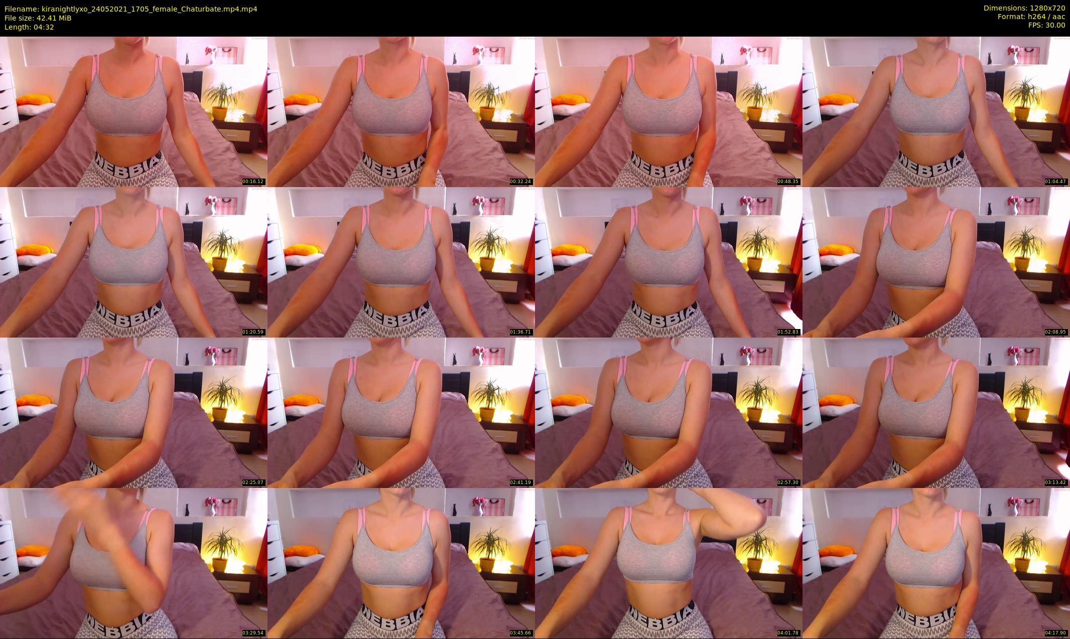 kiranightlyxo — 5 minute Chaturbate female cam show recording, 720p, May 24, 2021